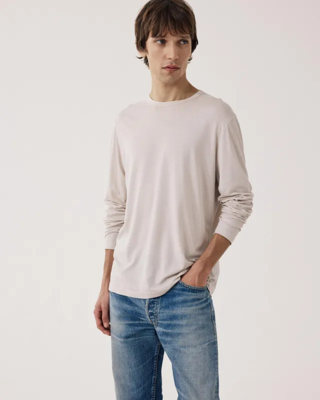T-shirt Homme en Jersey de Lyocell & Coton Beige made by Hartford
