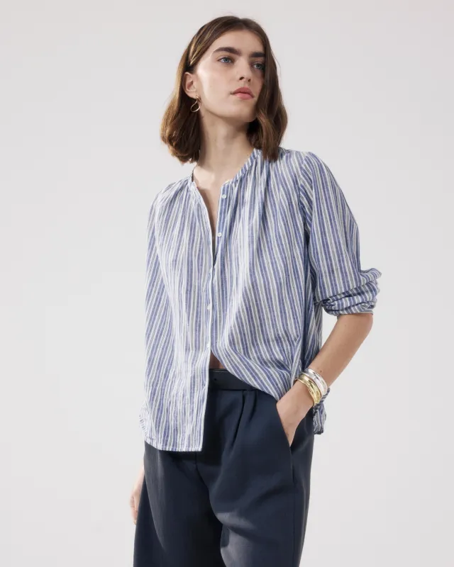 Chemise Femme en Coton Bleu Clayton made by Hartford