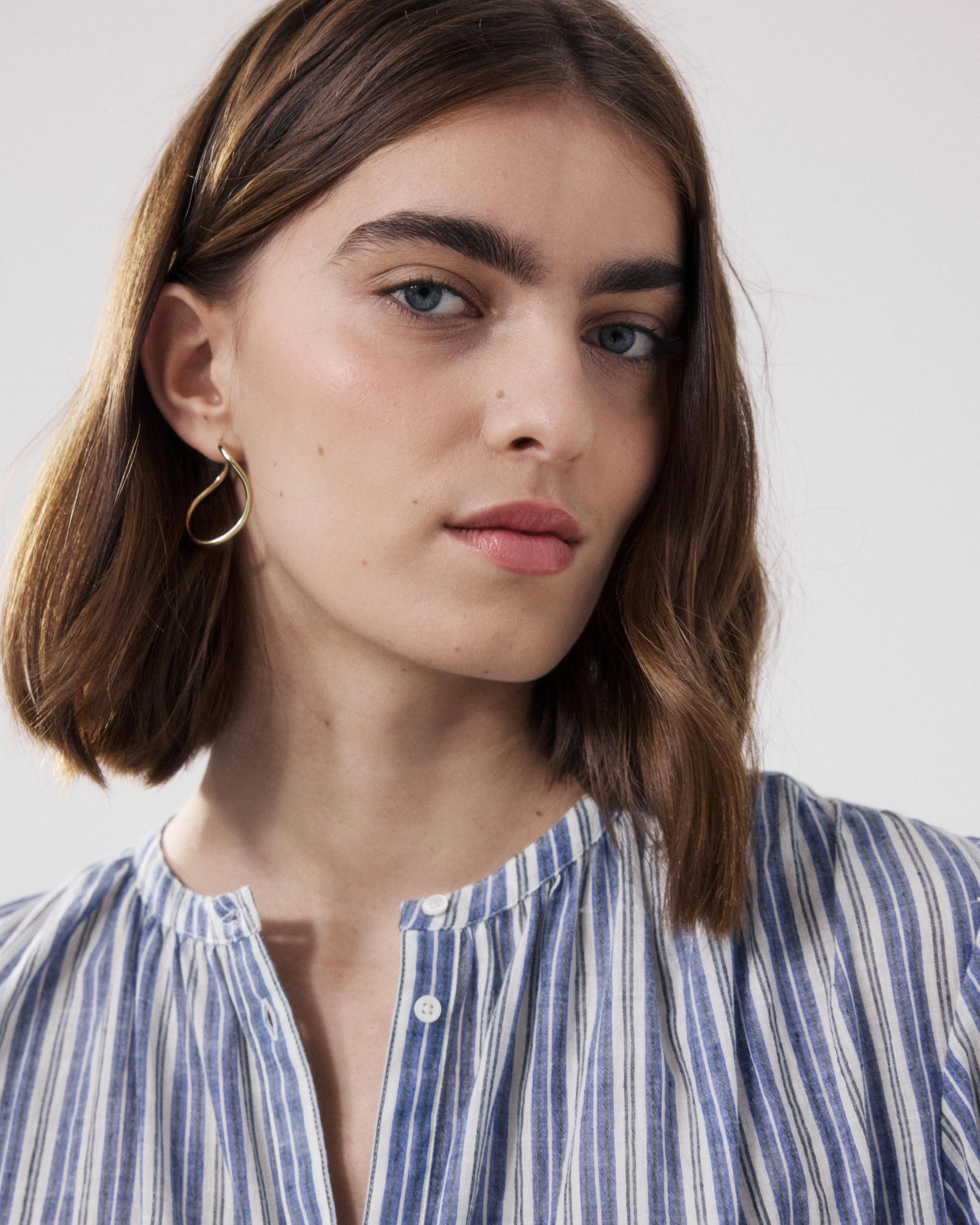 Chemise Femme en Coton Bleu Clayton sold by Hartford product image thumbnail 4