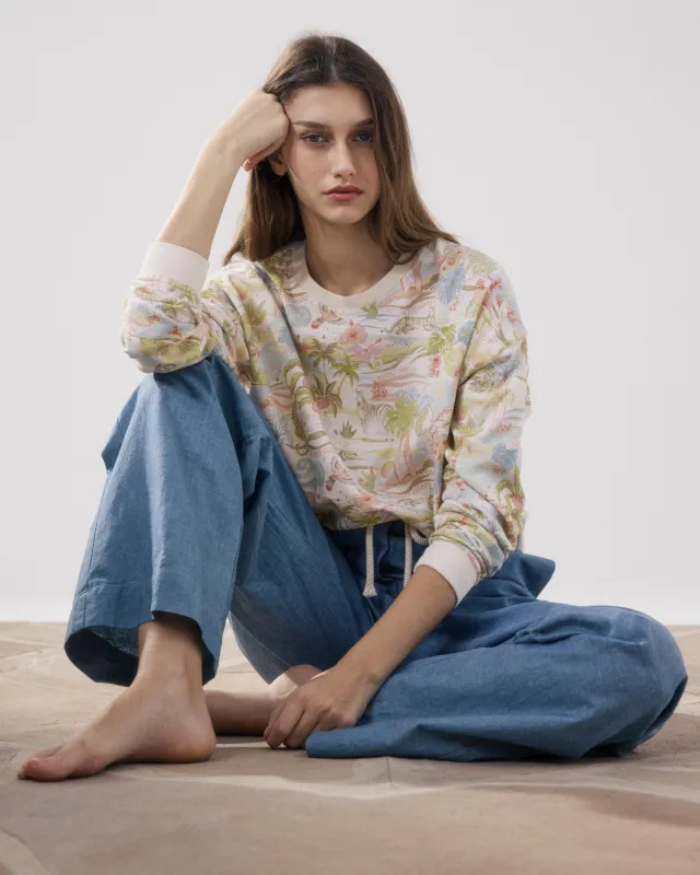 Sweatshirt Femme en Molleton Multicouleur Tatamo made by Hartford