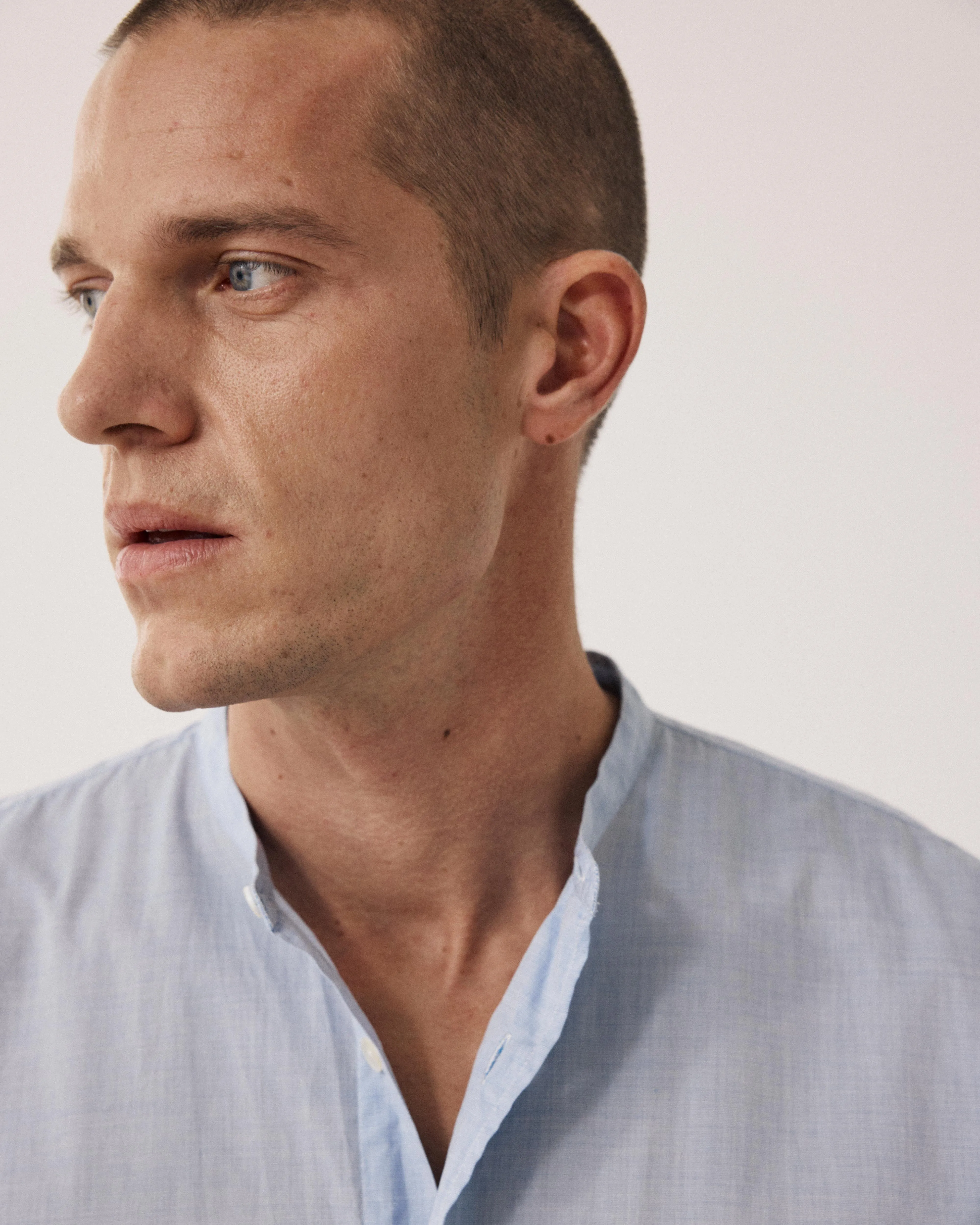 Chemise Homme en Fil-à-fil Bleu Fisher sold by Hartford product image thumbnail 4