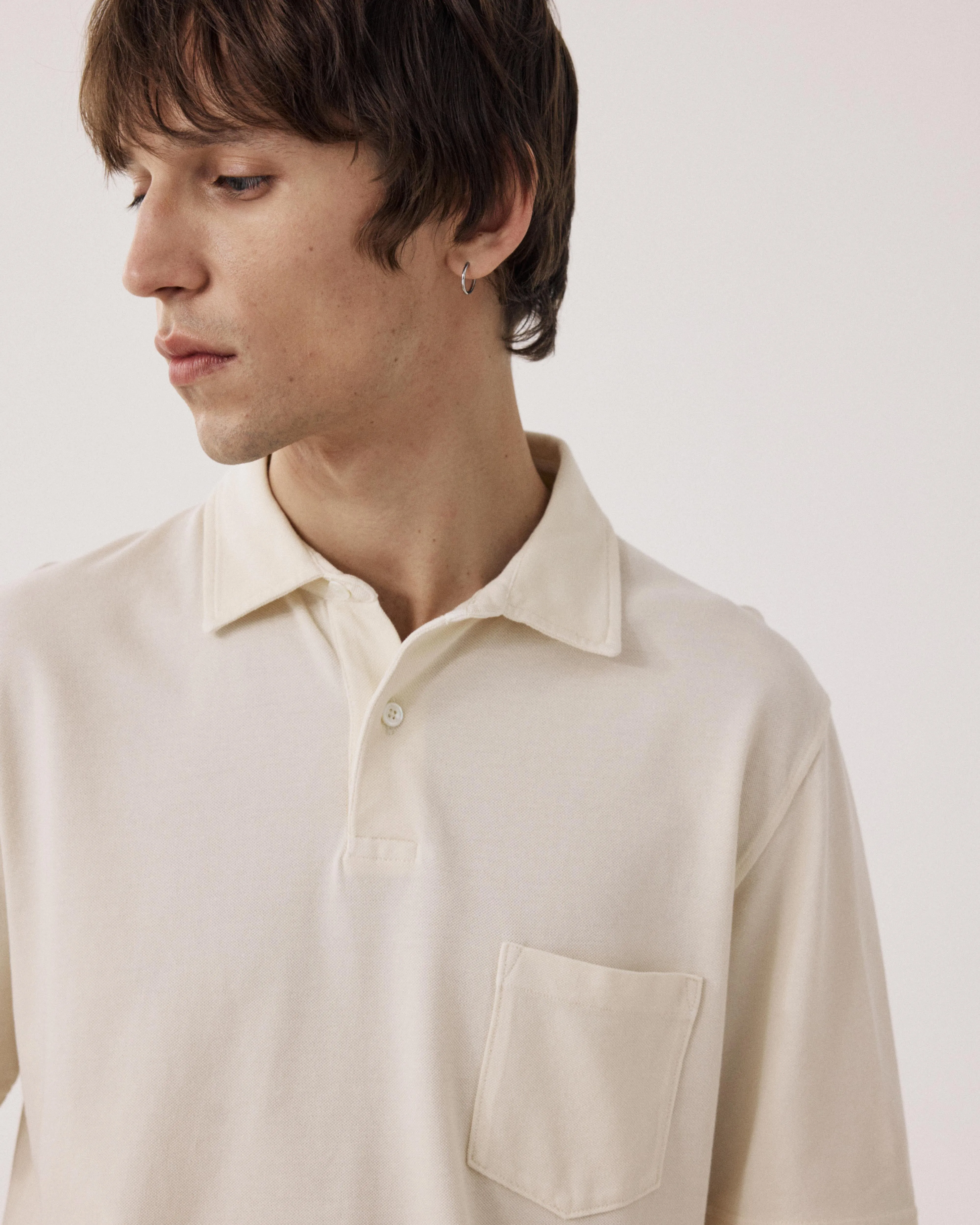 Polo Homme en Coton Piqué Vanille sold by Hartford product image thumbnail 3