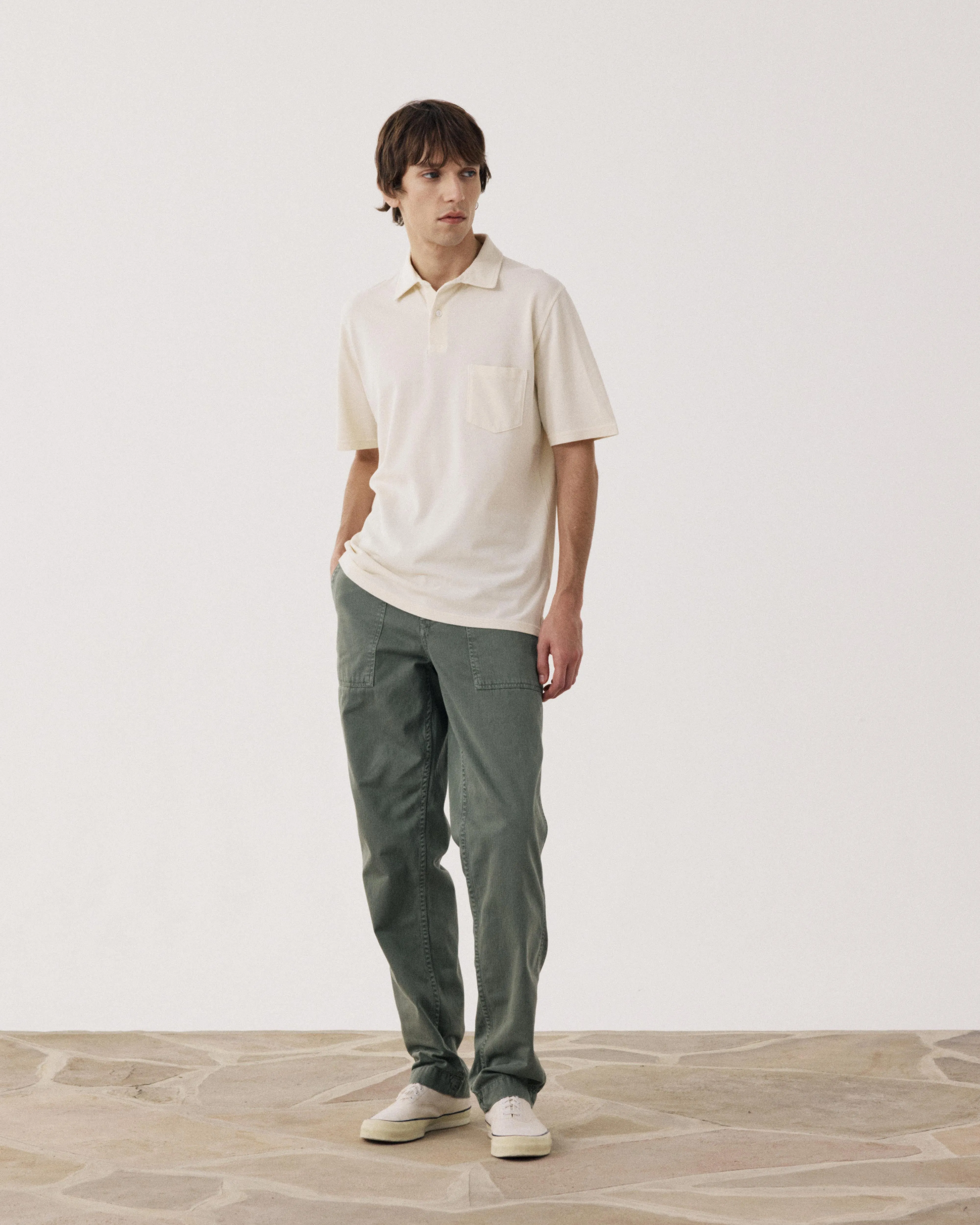 Polo Homme en Coton Piqué Vanille sold by Hartford product image thumbnail 2