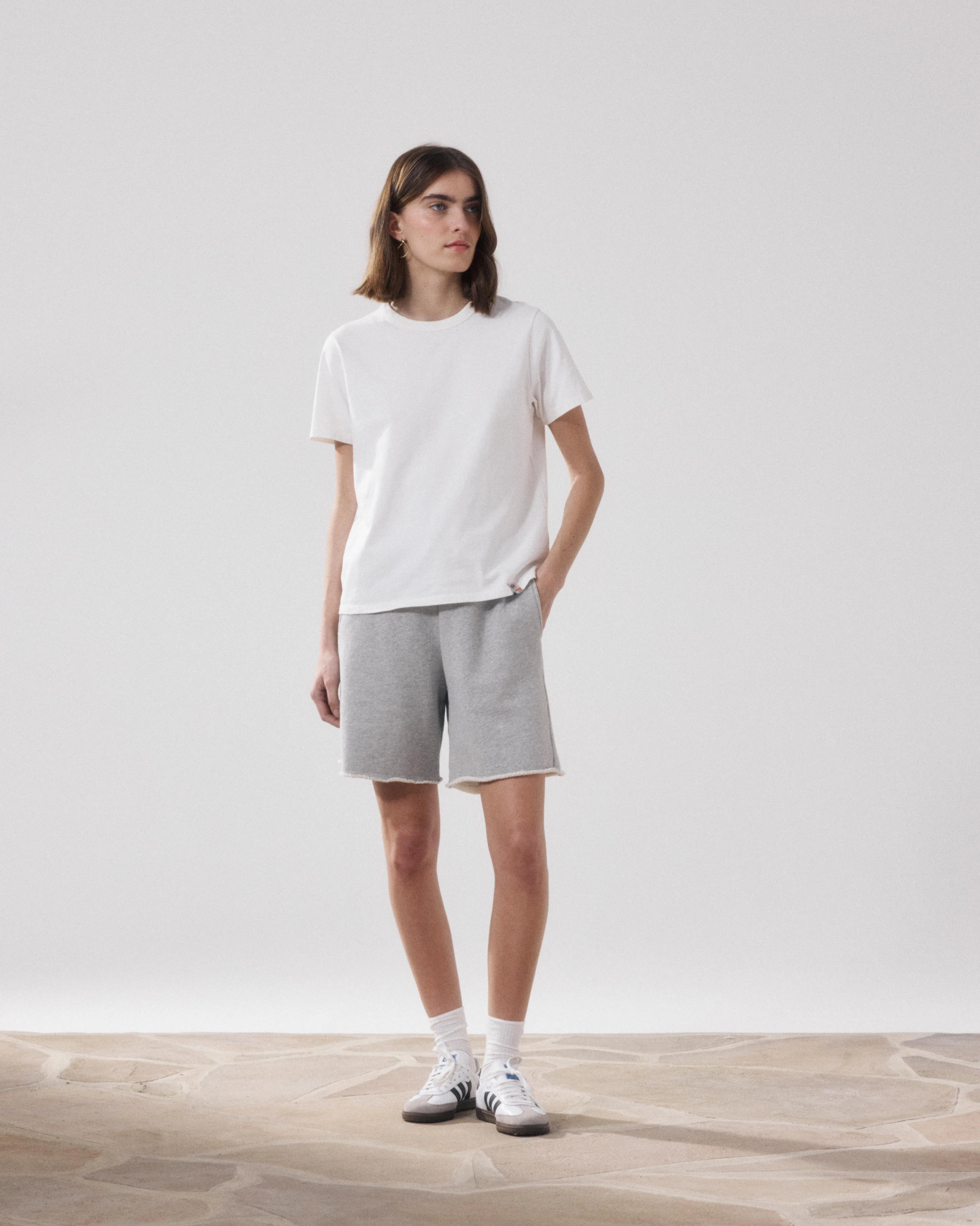 T-Shirt Femme en Coton Ecru Teavy sold by Hartford product image thumbnail 3