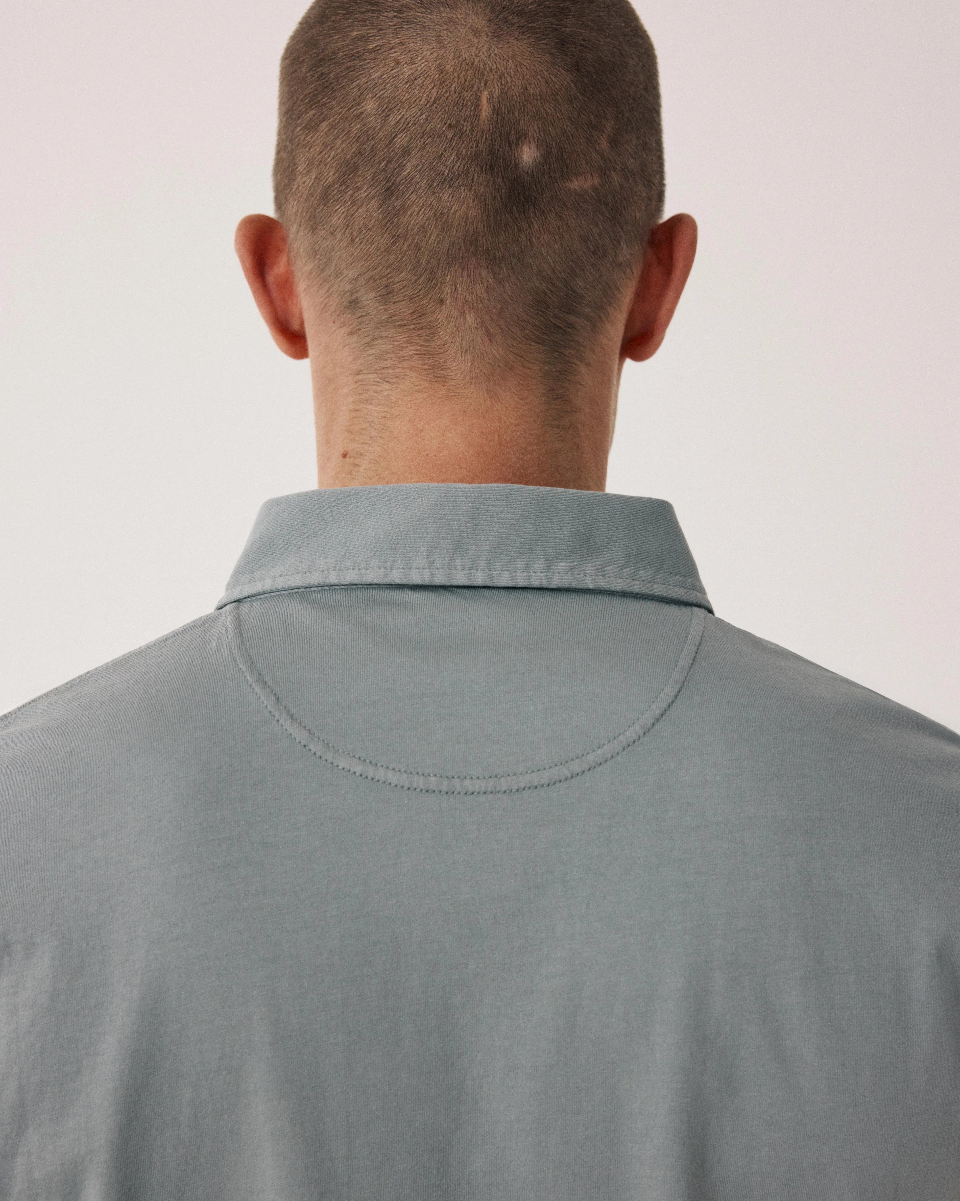 Polo Homme en Jersey de Coton Vert Militaire sold by Hartford product image thumbnail 4