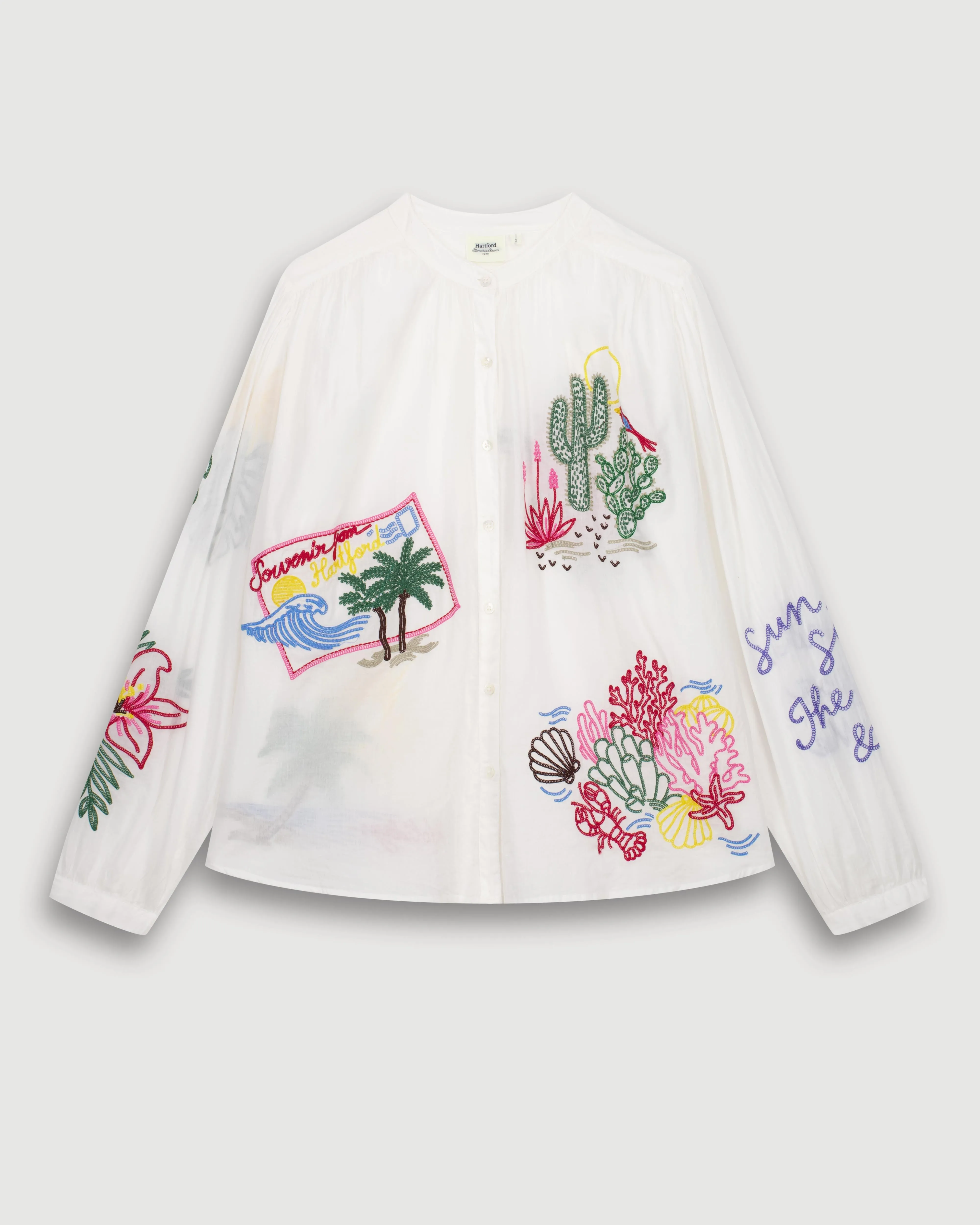 Chemise Femme en Voile De Coton Ecru Cielo sold by Hartford product image thumbnail 3