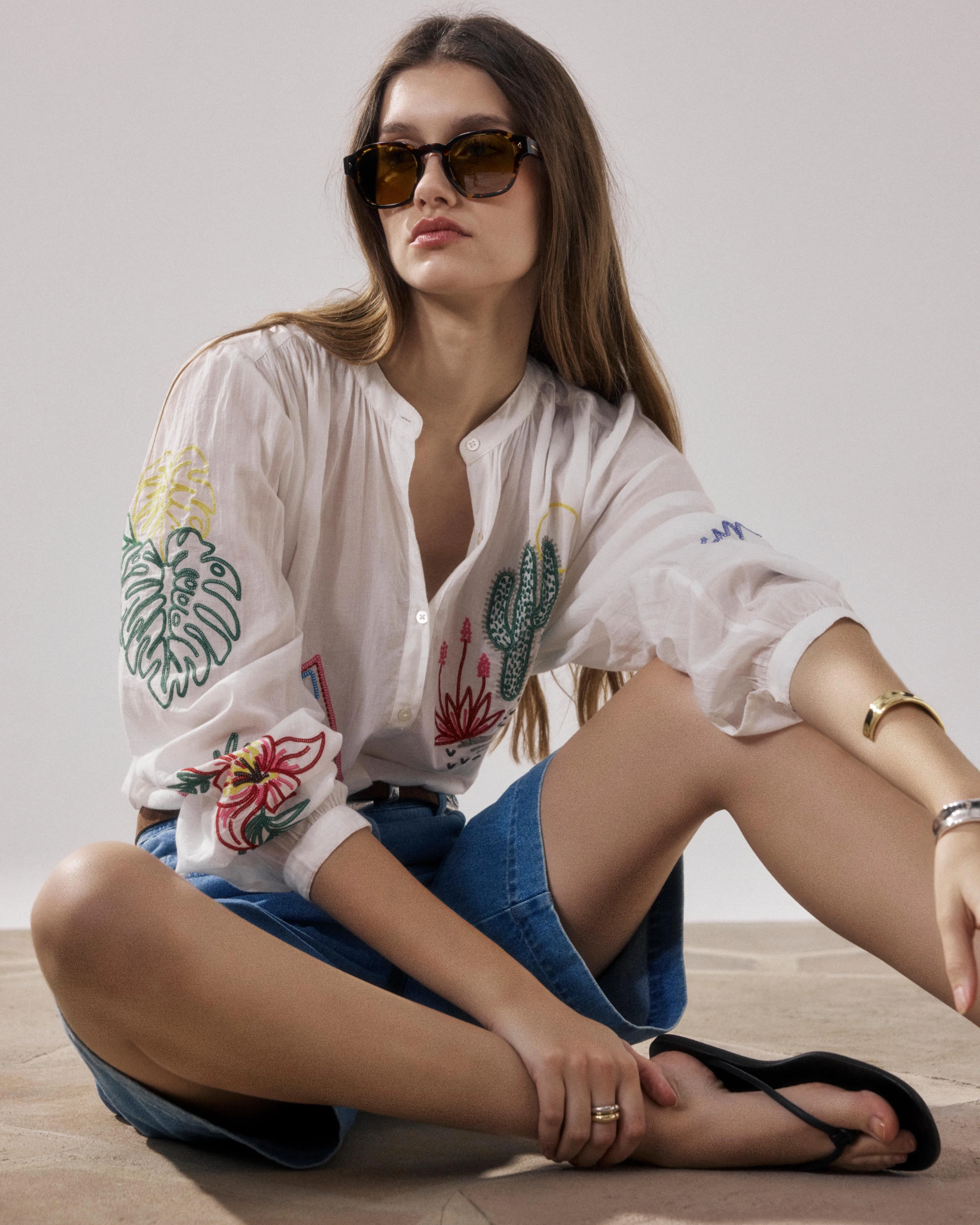 Chemise Femme en Voile De Coton Ecru Cielo sold by Hartford