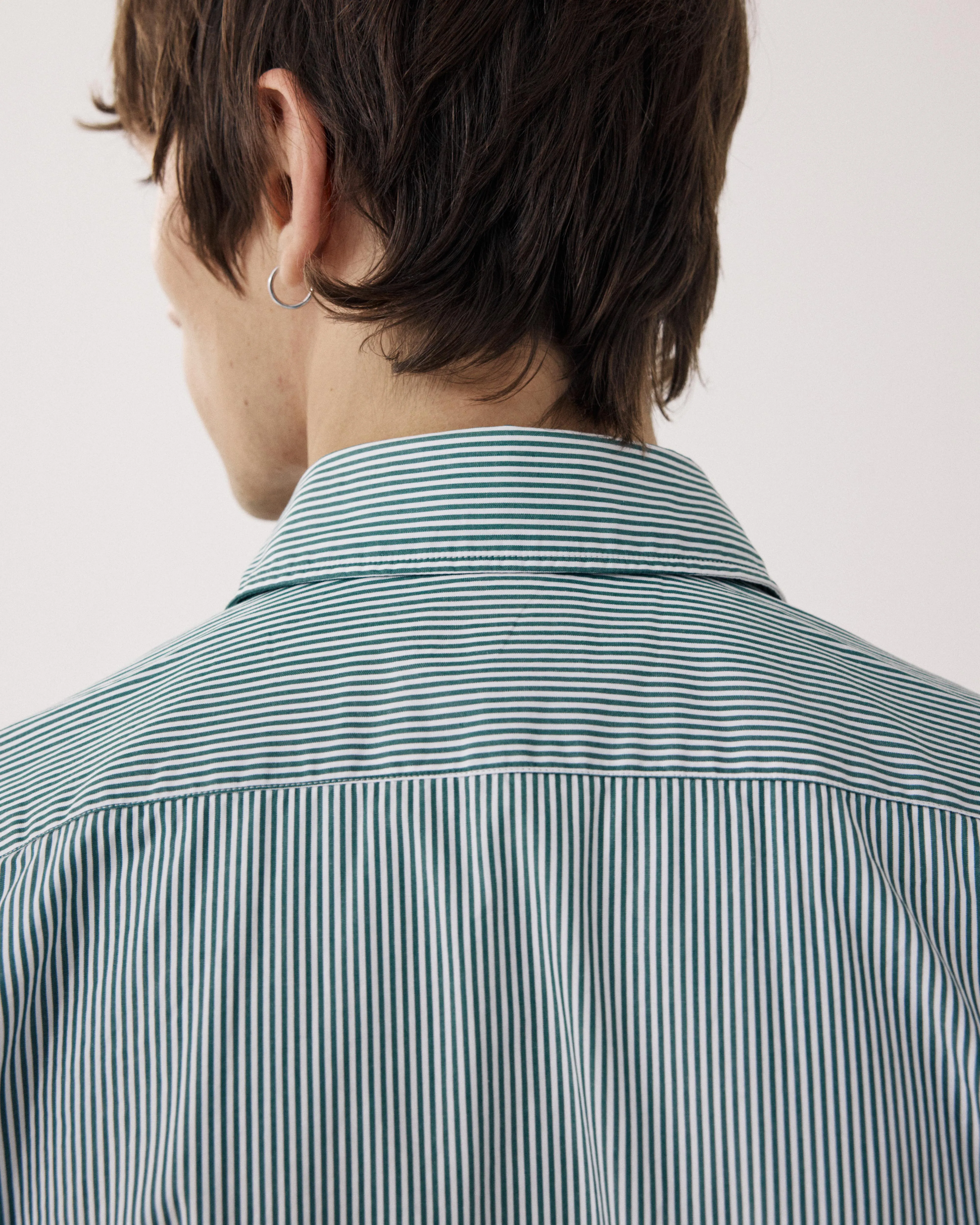 Chemise Homme en Popeline Vert & Blanc Paul sold by Hartford product image thumbnail 4