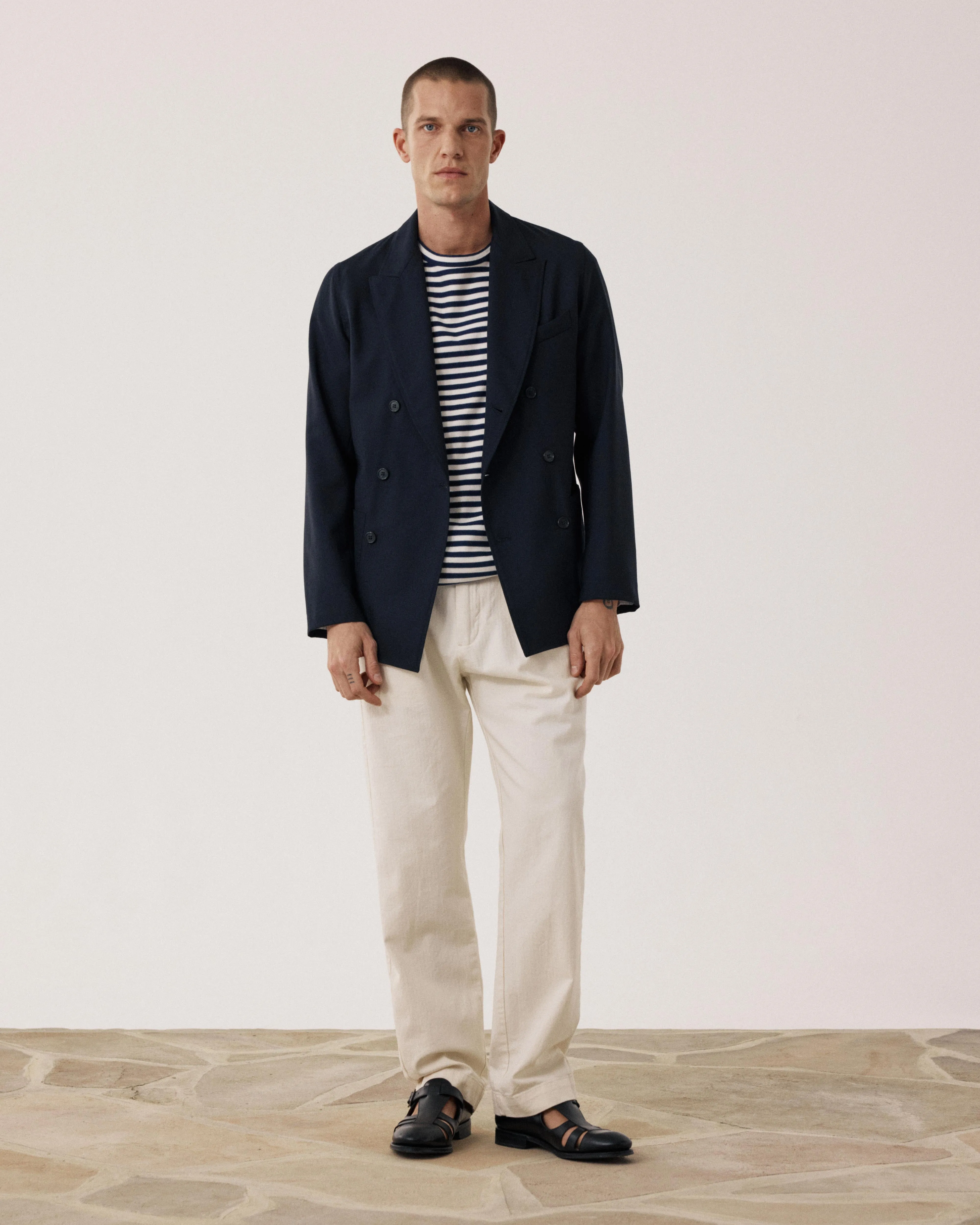 Veste Homme en Laine Bleu Marine Jarod sold by Hartford product image thumbnail 2