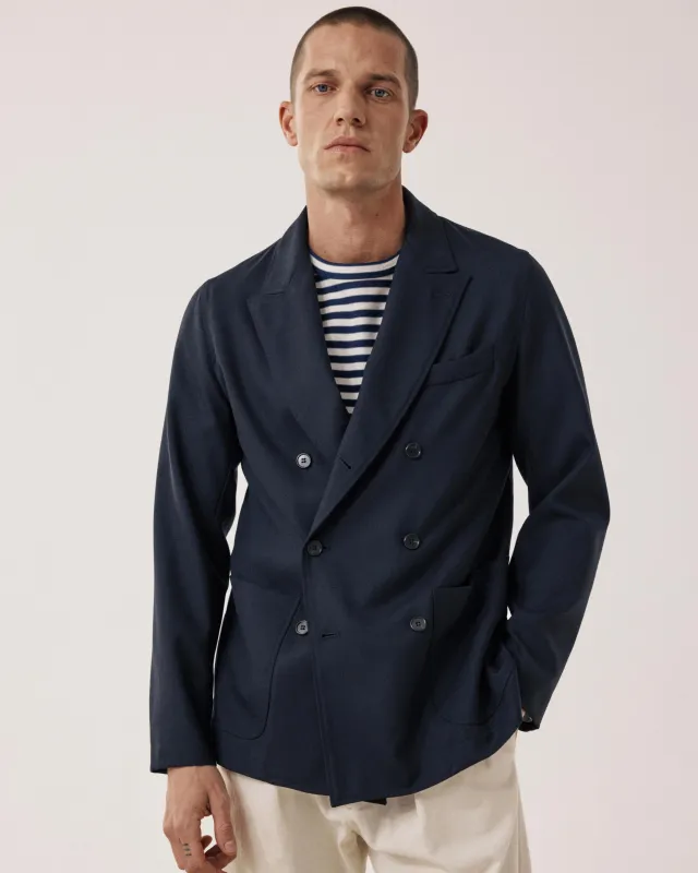 Veste Homme en Laine Bleu Marine Jarod made by Hartford