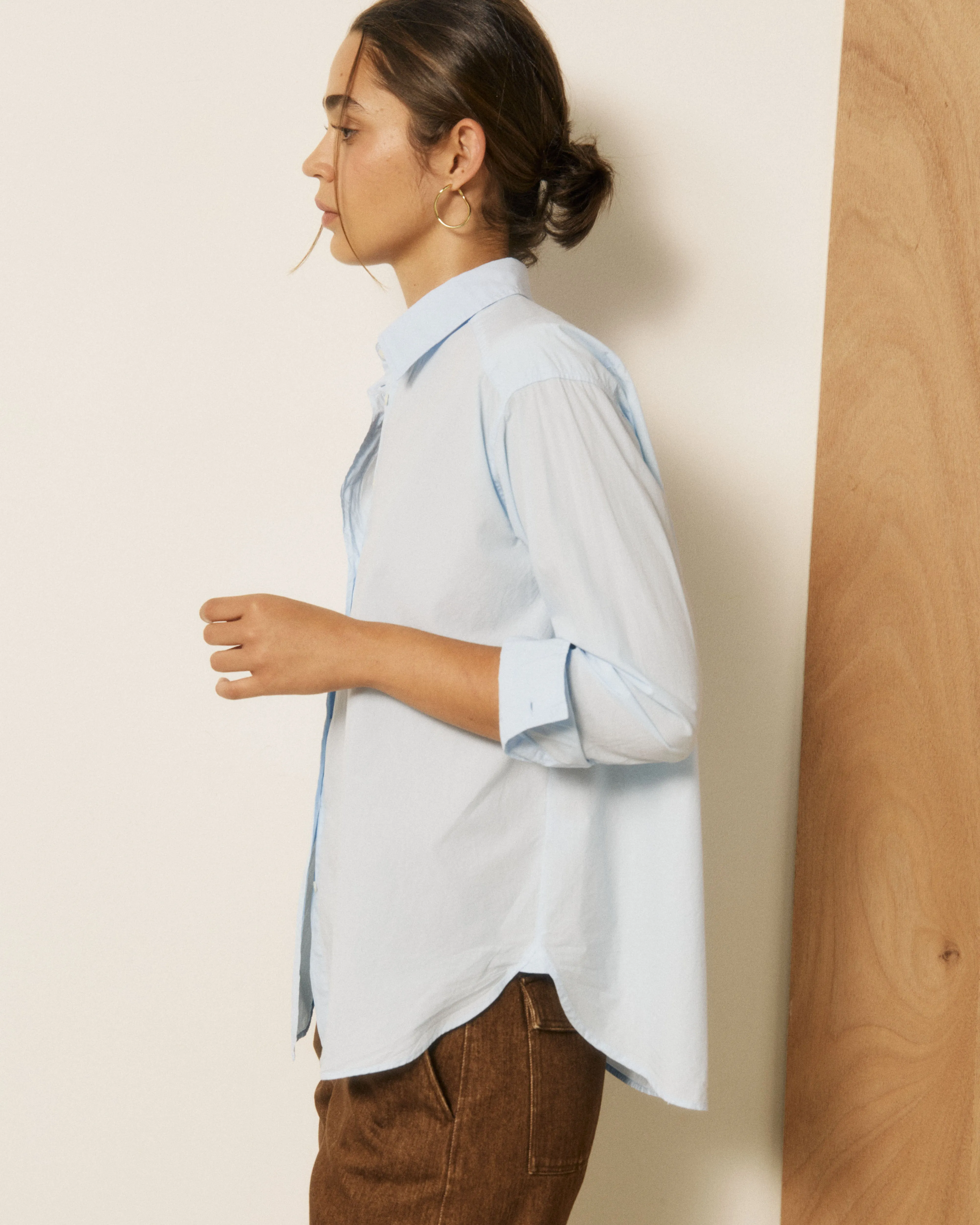 Chemise Femme en Popeline Bleu Ciel Choice sold by Hartford product image thumbnail 3