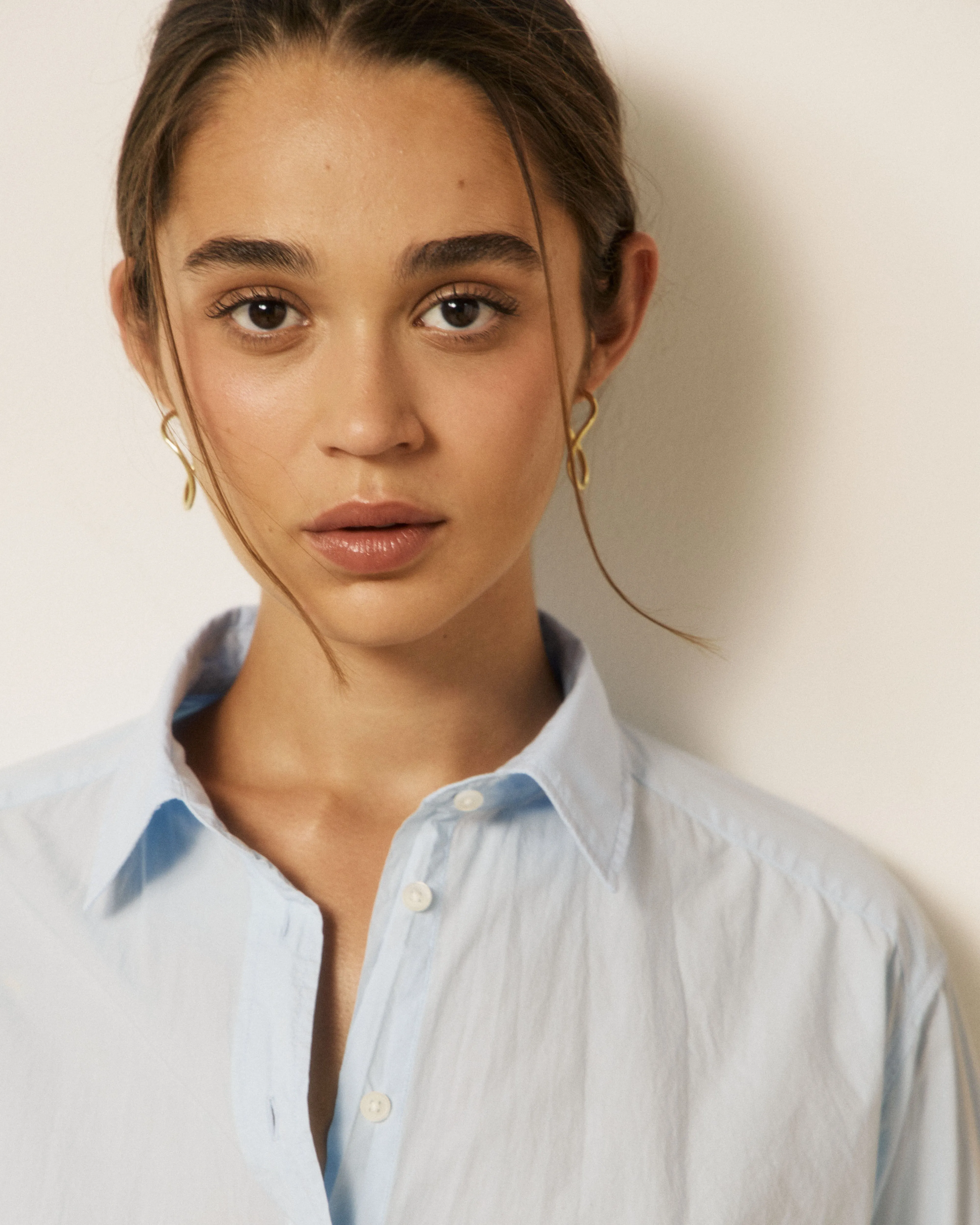 Chemise Femme en Popeline Bleu Ciel Choice sold by Hartford product image thumbnail 4