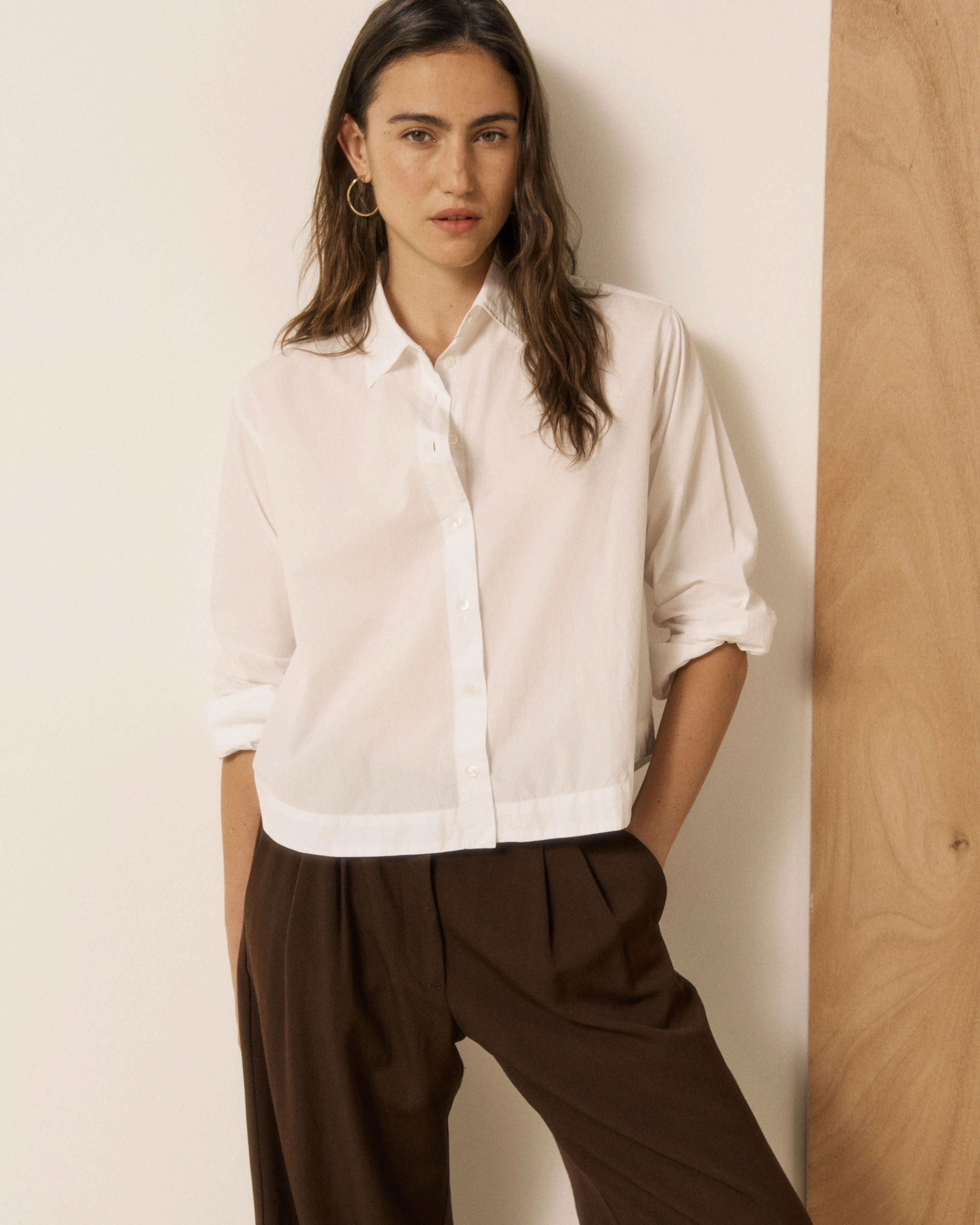 Chemise Femme en Popeline Blanc Clove sold by Hartford