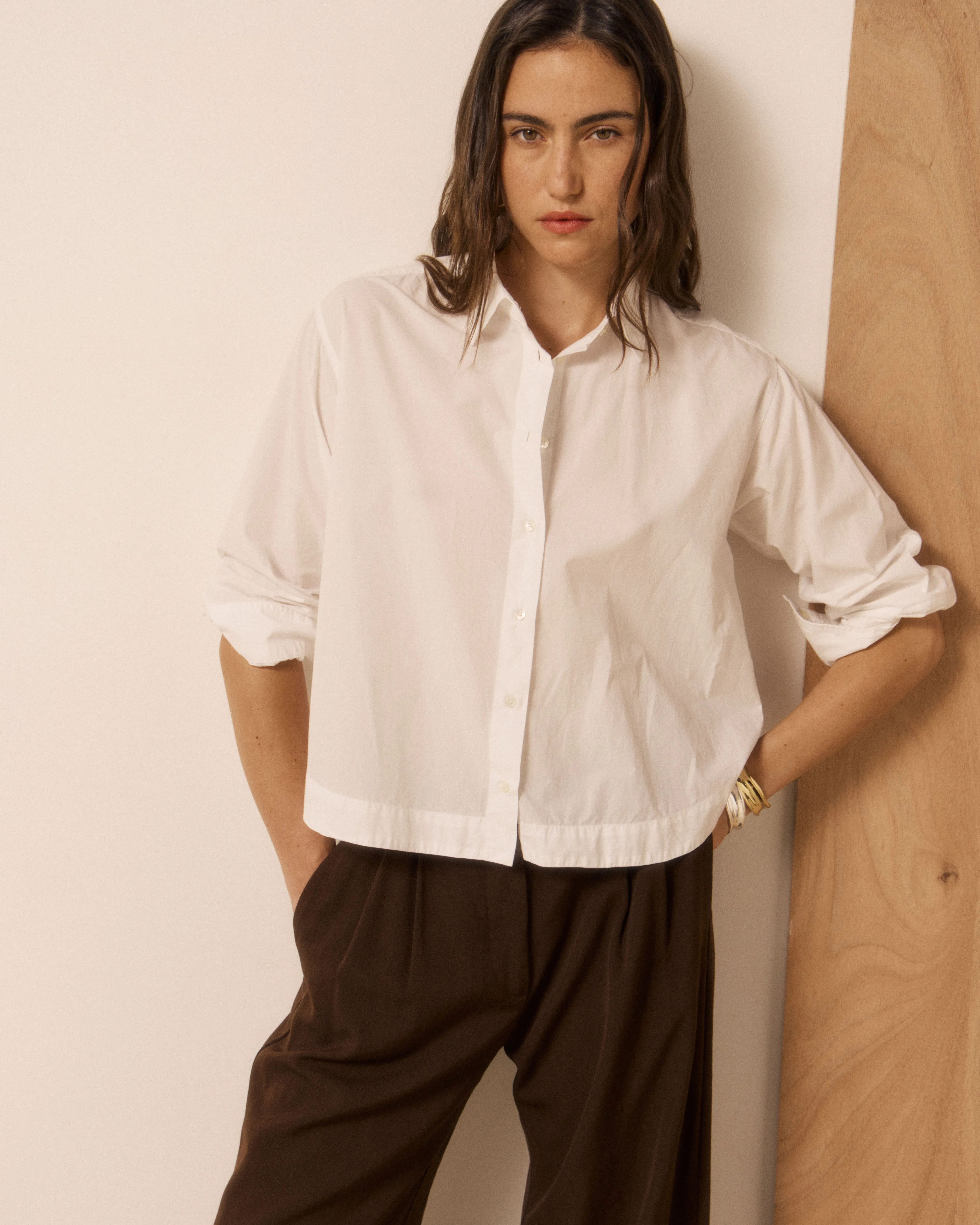 Chemise Femme en Popeline Blanc Clove sold by Hartford product image thumbnail 2