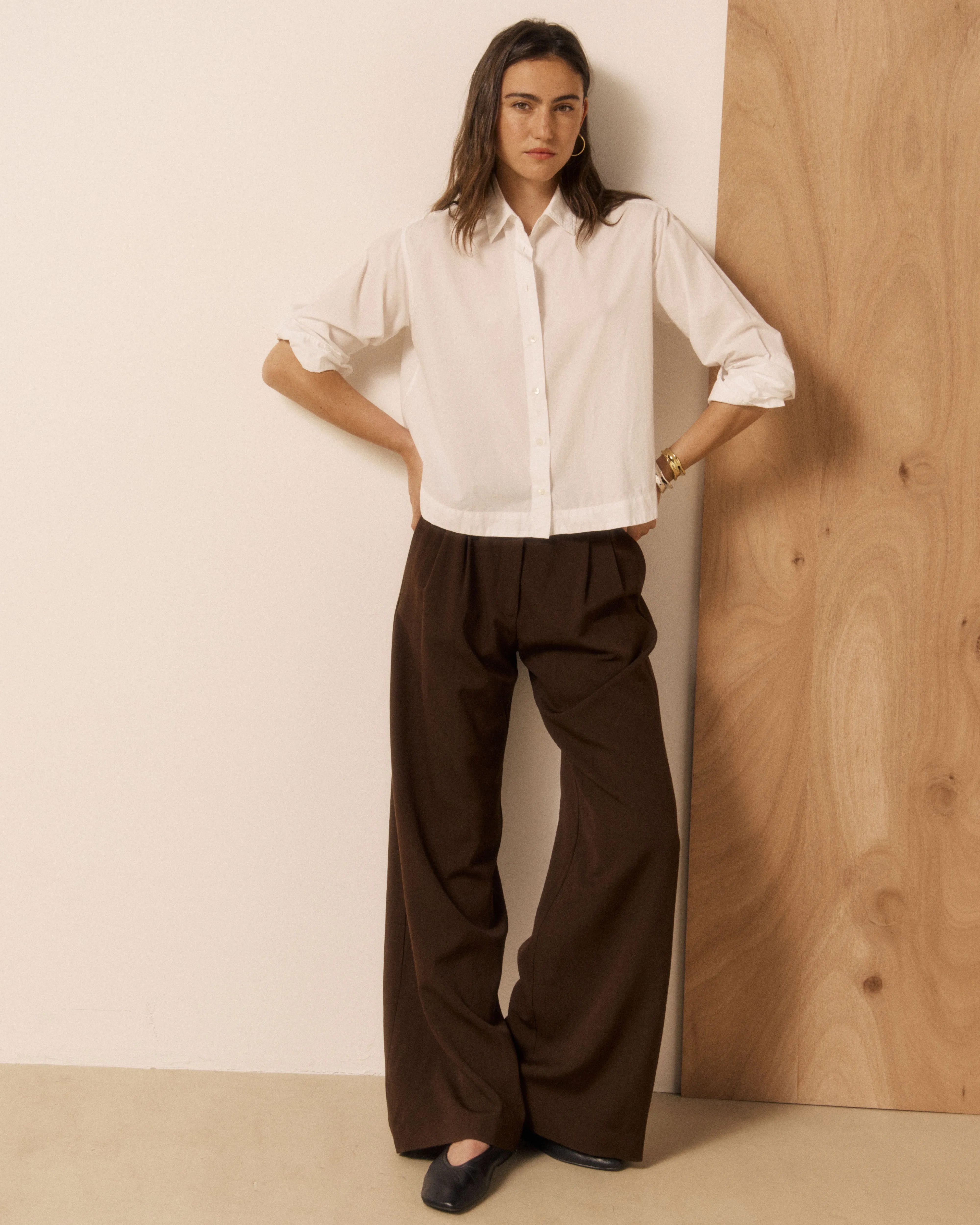 Chemise Femme en Popeline Blanc Clove sold by Hartford product image thumbnail 3