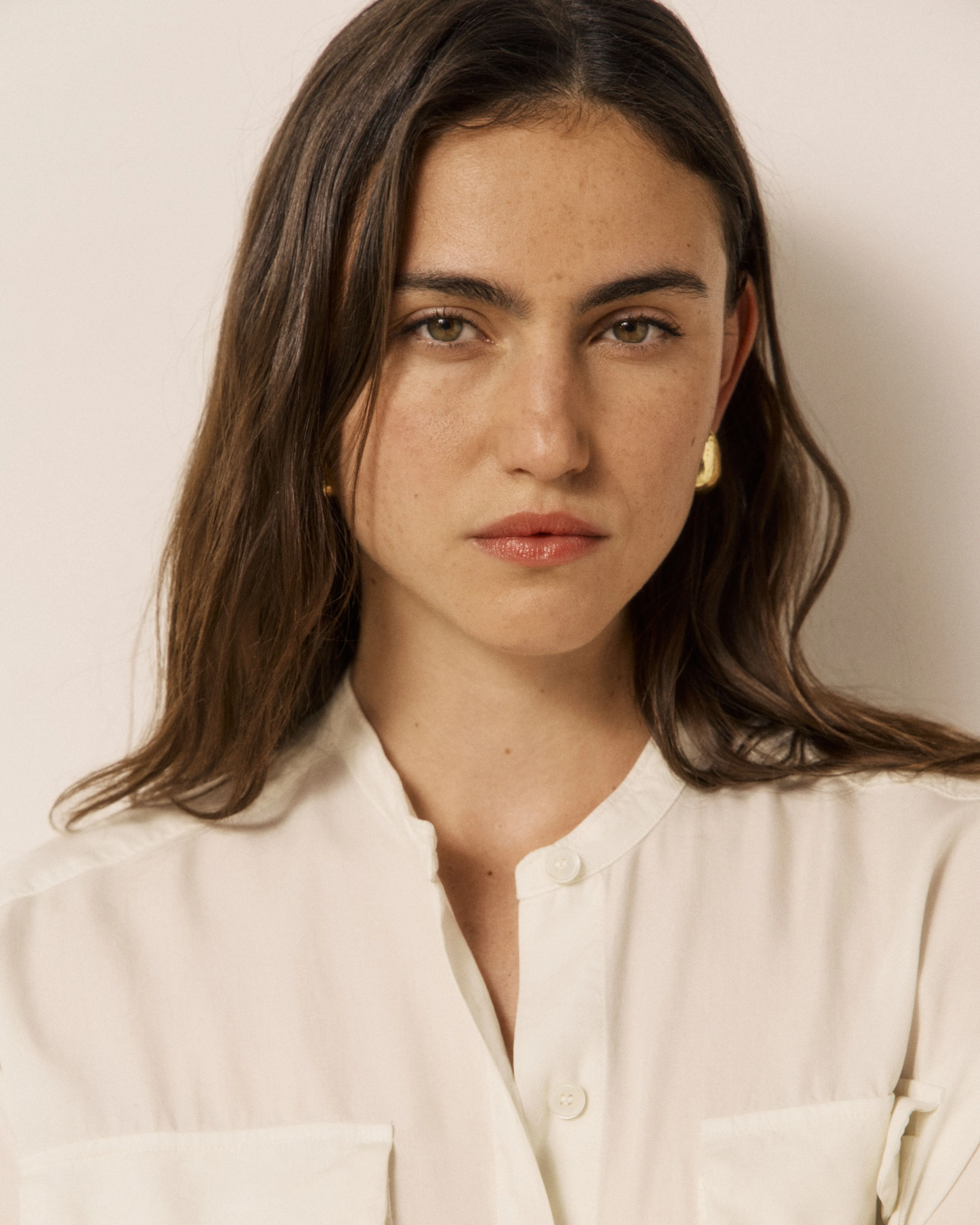 Chemise Femme en Lyocell Crème Christia sold by Hartford product image thumbnail 5