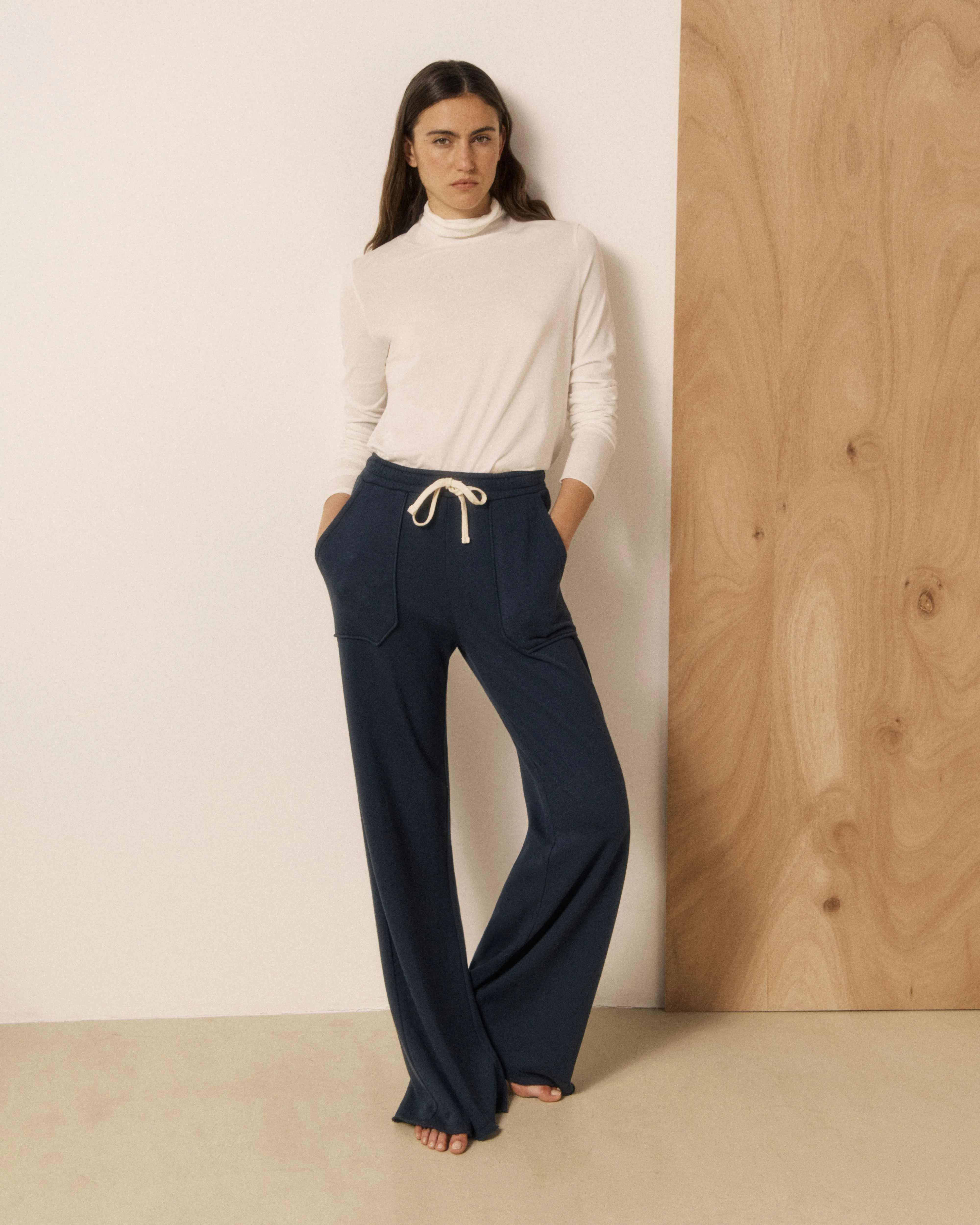 T-shirt Femme en Coton & Modal Ecru Typhan sold by Hartford product image thumbnail 2