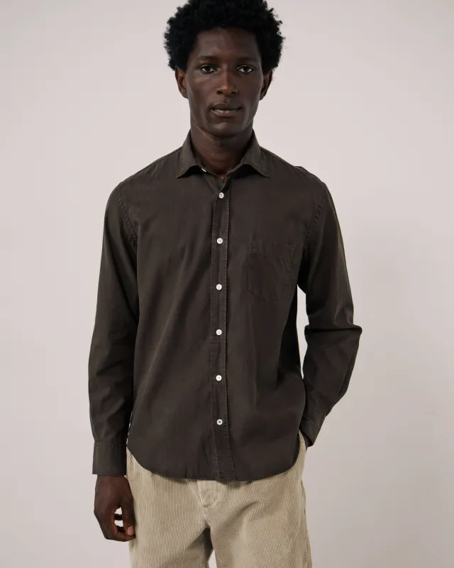 Chemise Homme en Tencel & Coton Gris Paul made by Hartford