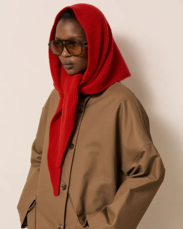 Echarpe Femme en Laine & Cachemire Rubis Melie made by Hartford