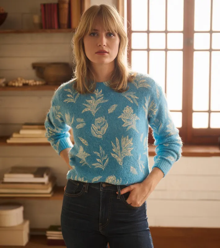 Ella Sweater - Linen Flowers sold by Hatley