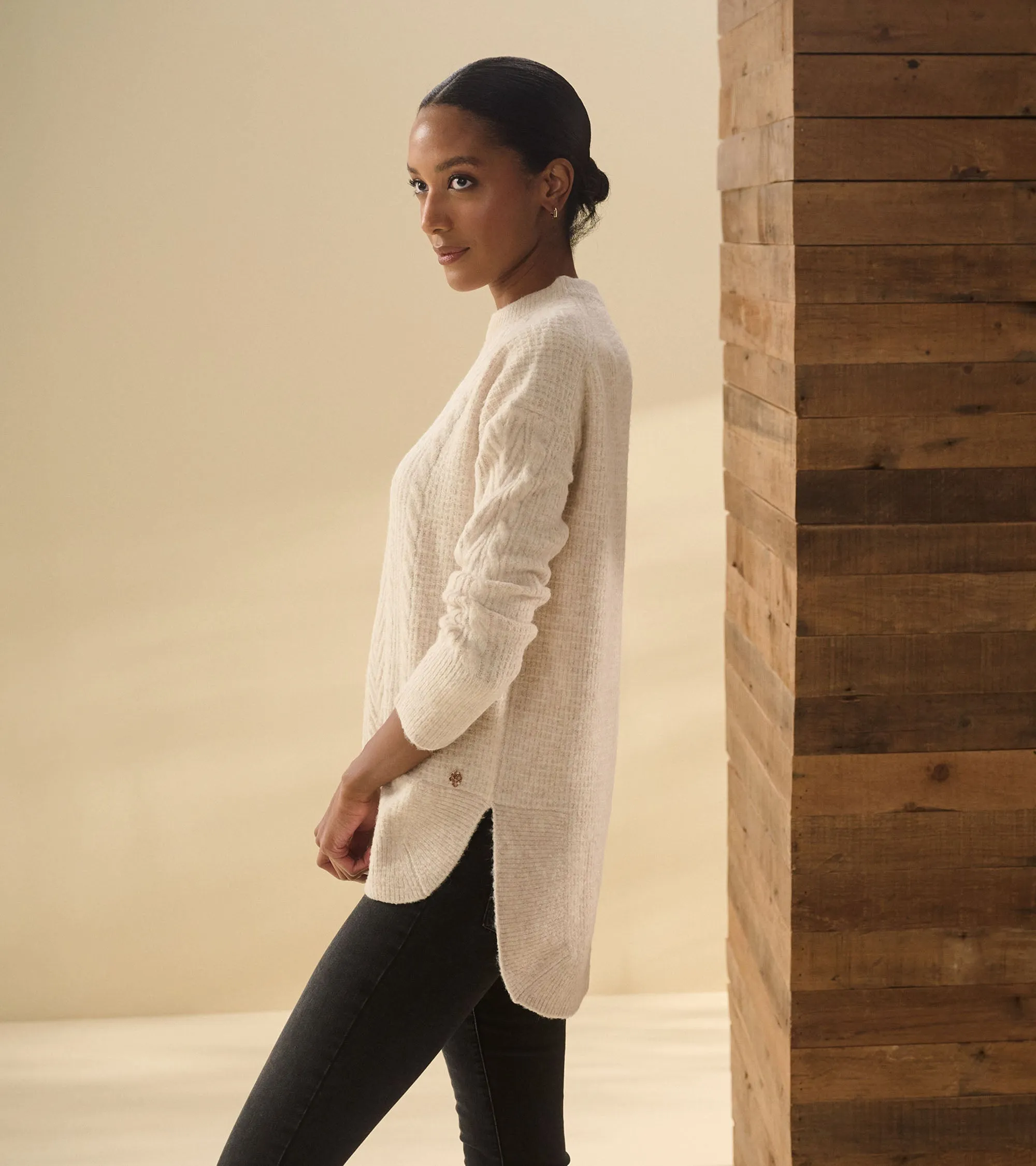 Cable Knit Tunic - Oatmeal Heather sold by Hatley product image thumbnail 3