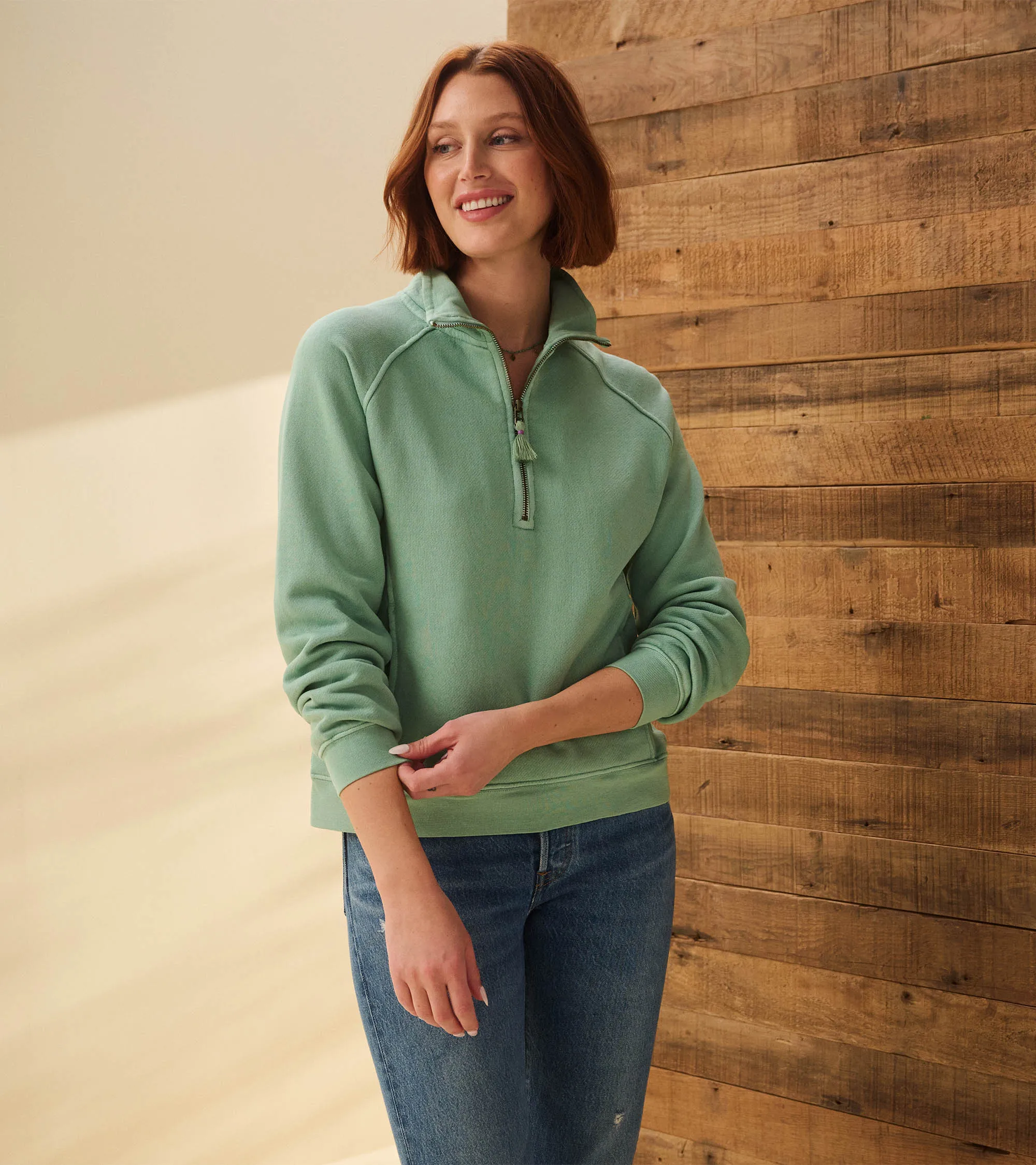 Mock Neck Pullover - Sage Green sold by Hatley product image thumbnail 3