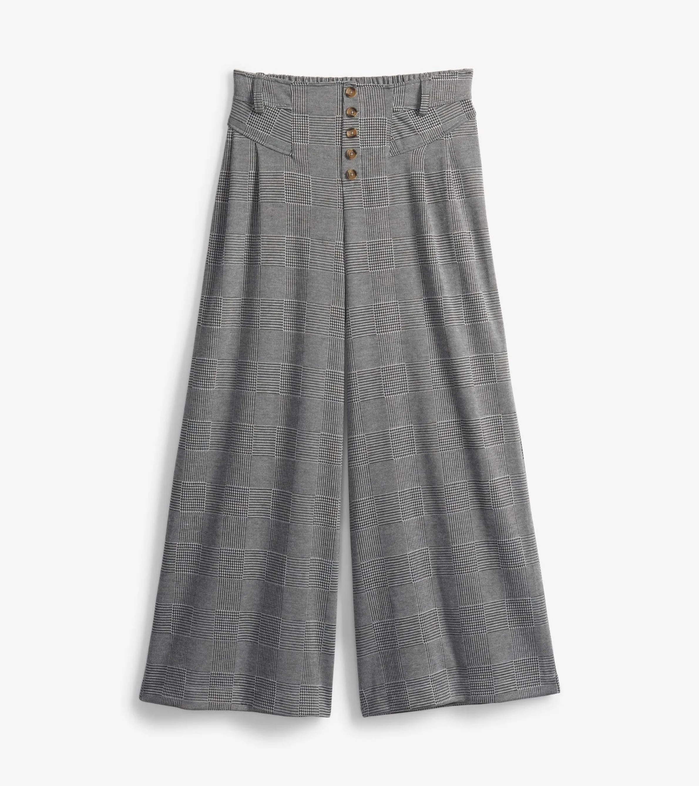 Charlie Wide Leg Pants - Houndstooth sold by Hatley