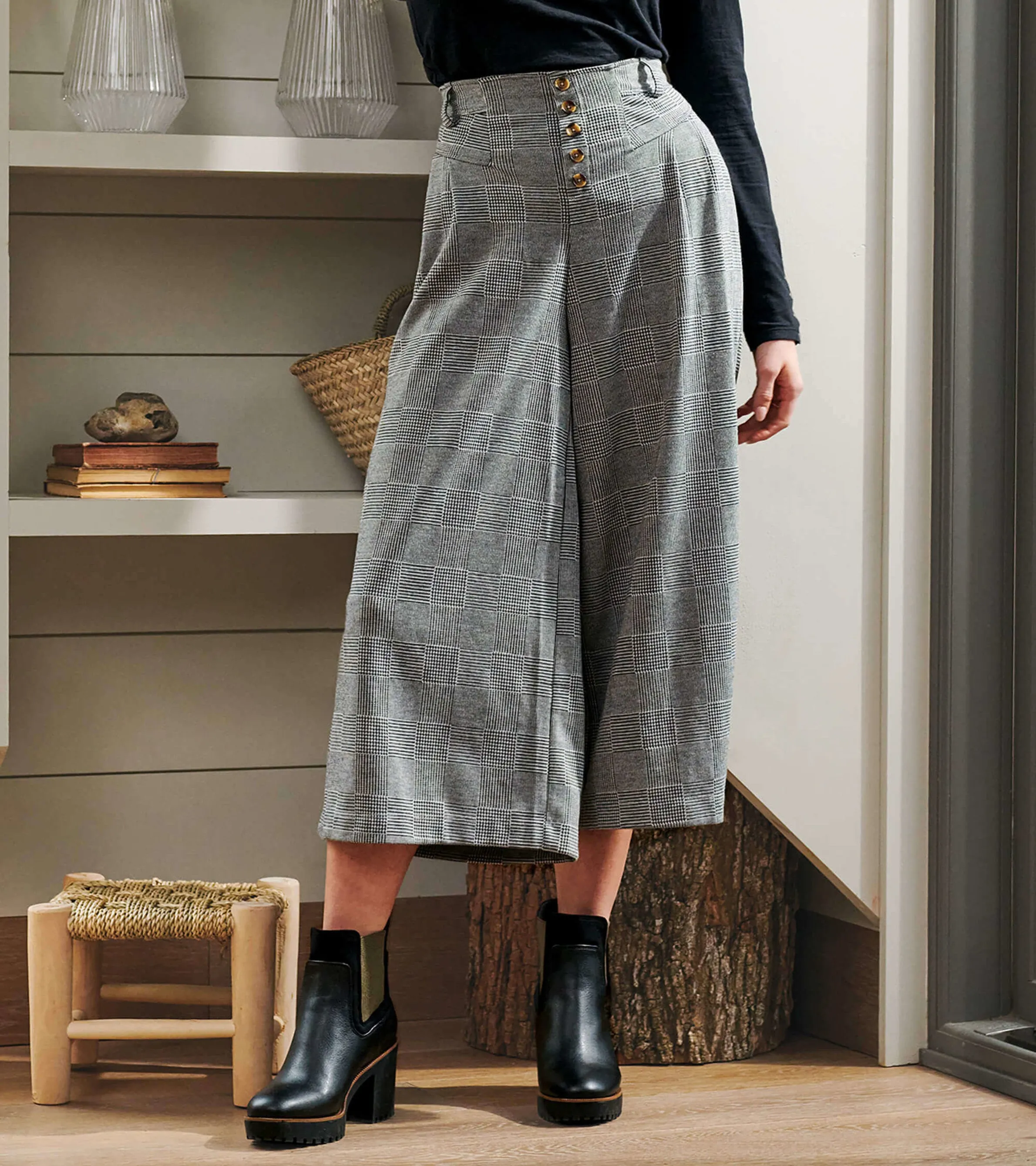 Charlie Wide Leg Pants - Houndstooth sold by Hatley product image thumbnail 2
