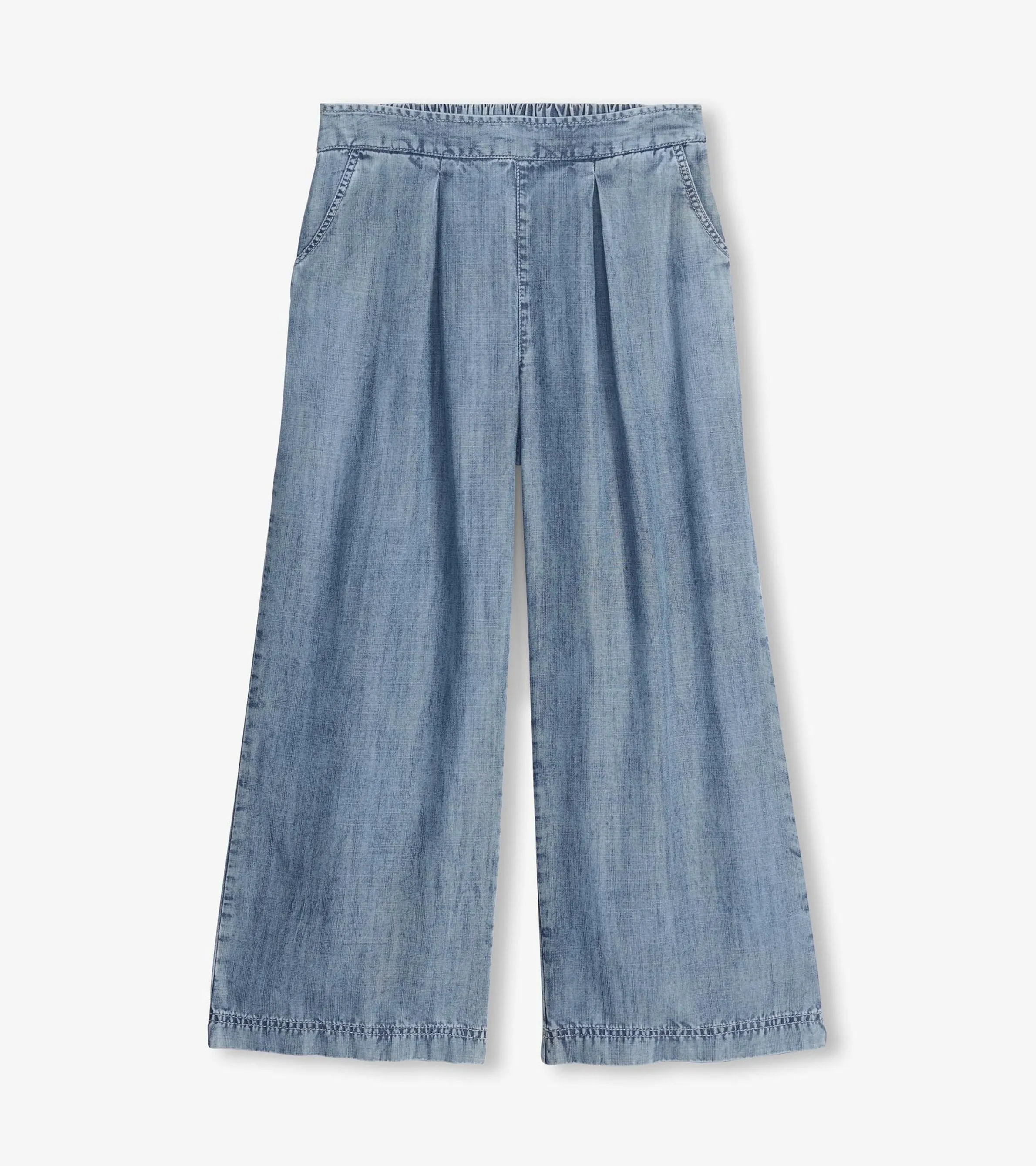 Cropped Wide Leg Pants - Blue Acid Rinse sold by Hatley product image thumbnail 2