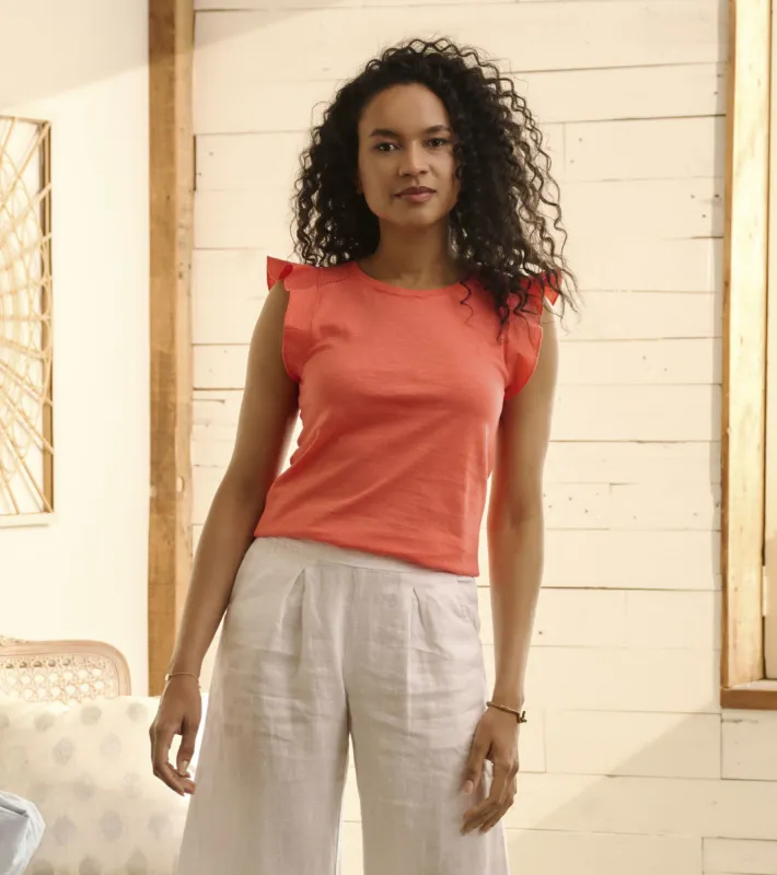 Flutter Tank - Coral sold by Hatley