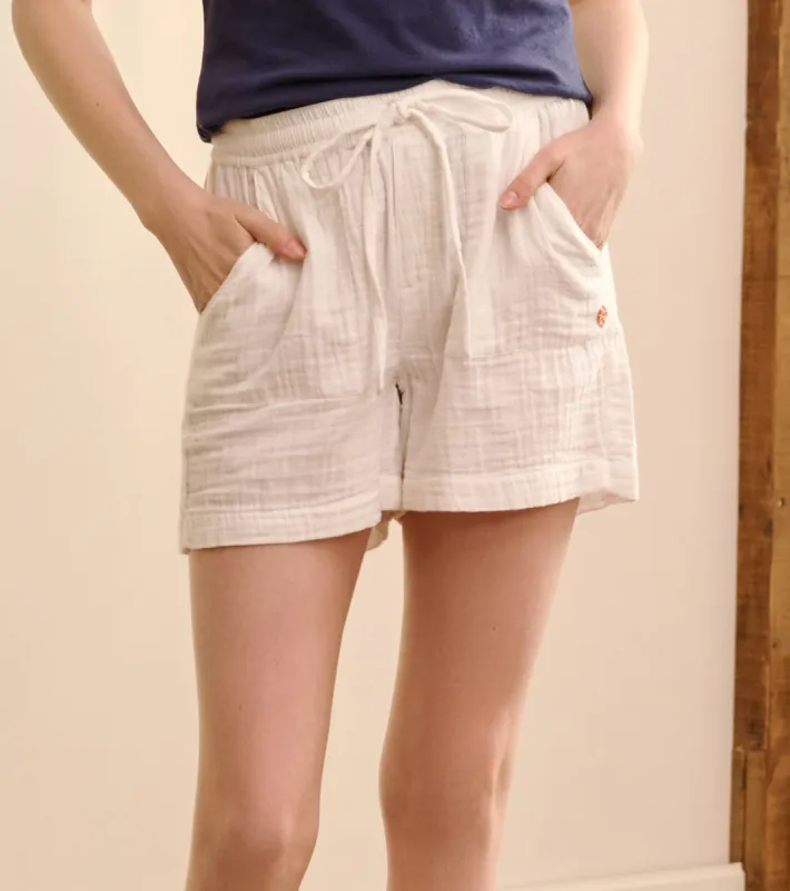 Everywhere Shorts - White Gauze sold by Hatley