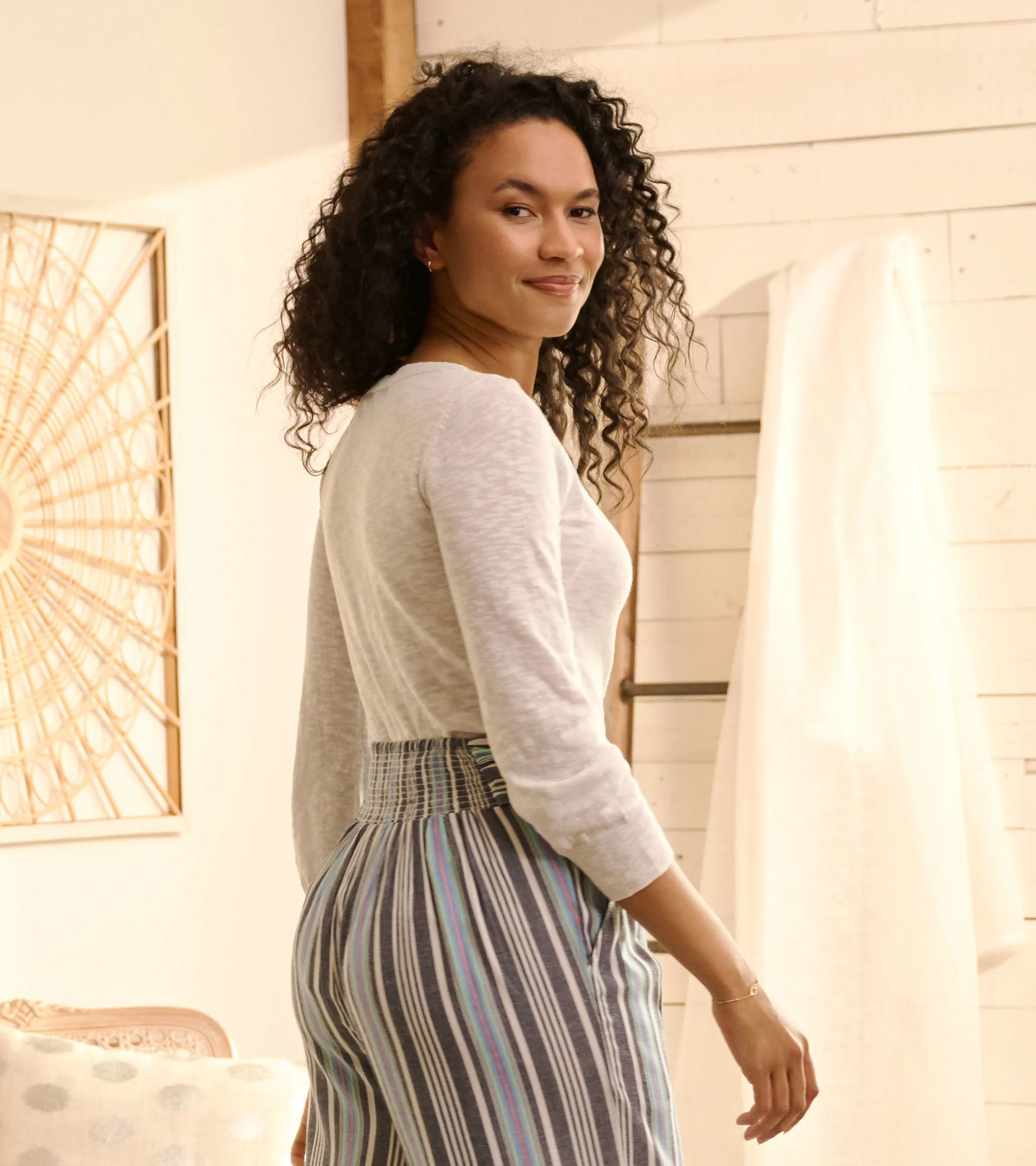 3/4 Sleeve Knit Breton - White sold by Hatley product image thumbnail 3