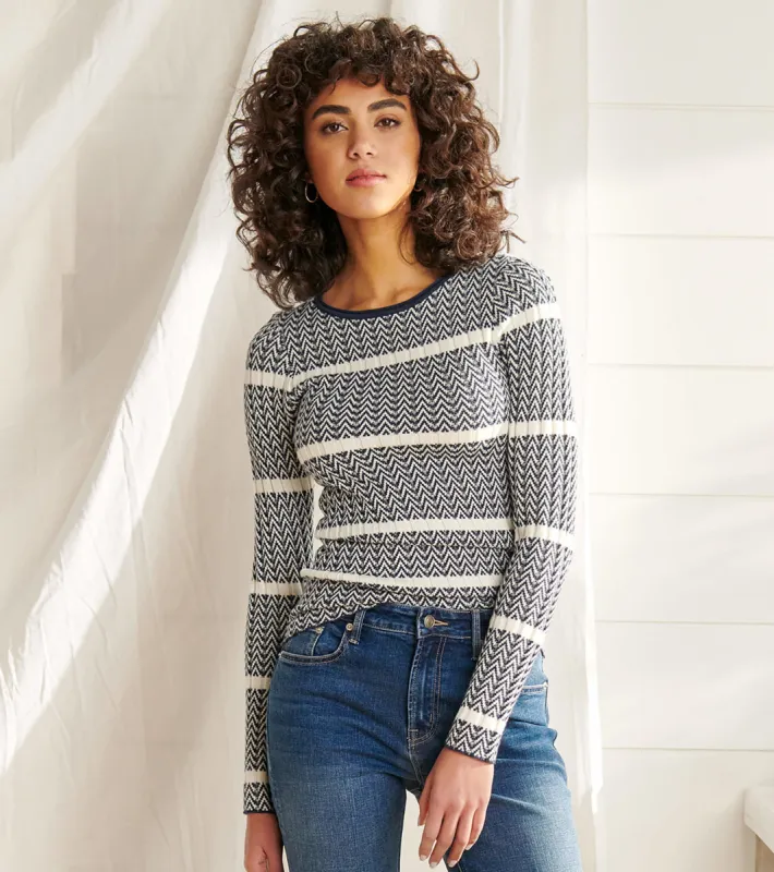 Zig Zag Sweater - Maritime sold by Hatley