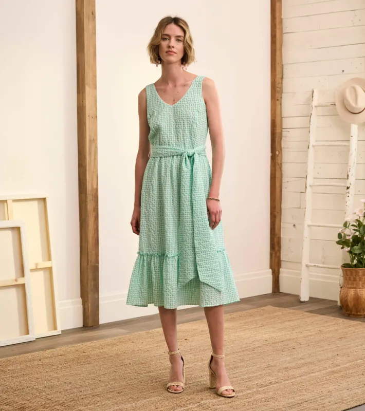 Sydney Midi Dress - Beveled Glass Gingham sold by Hatley