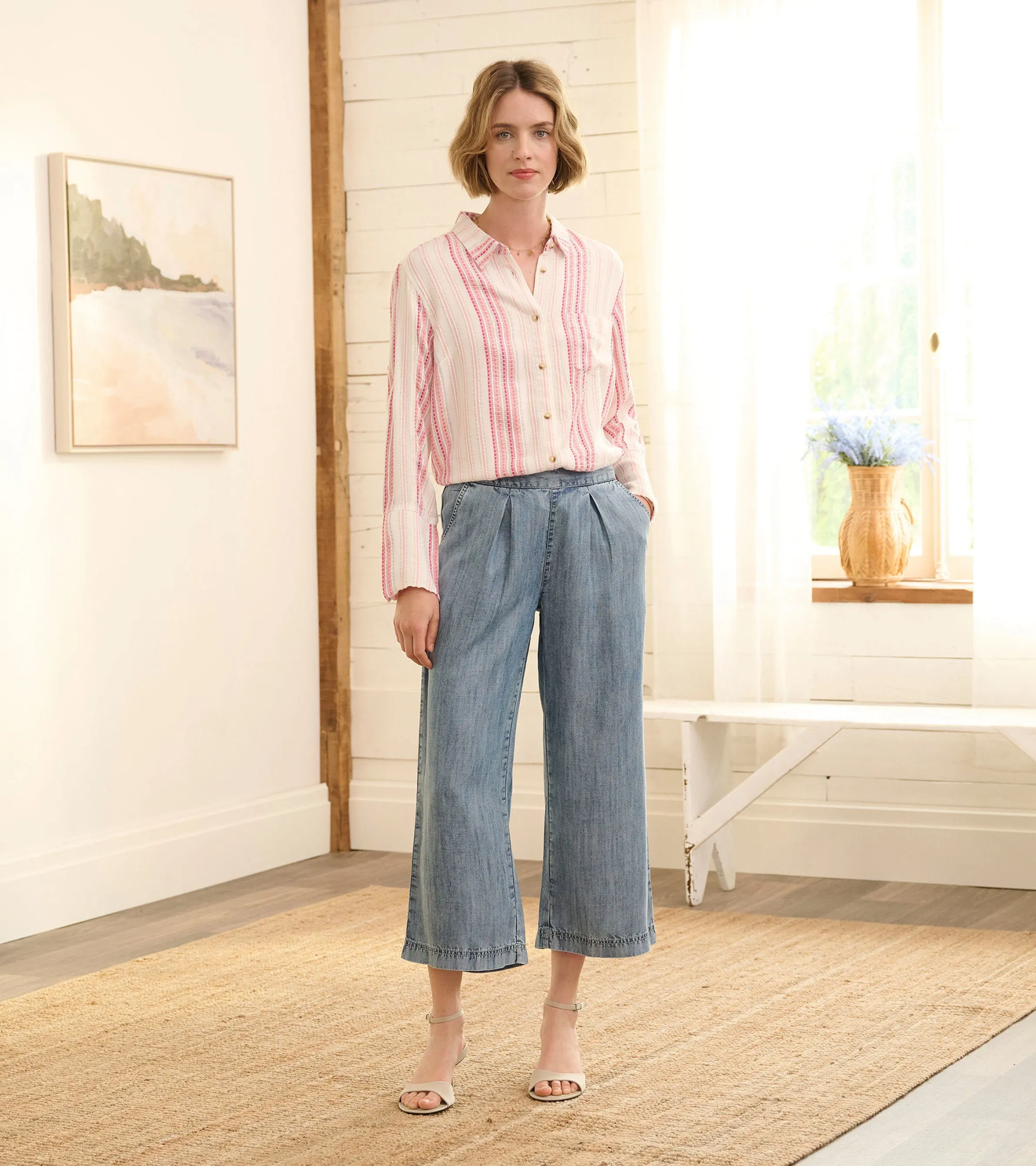 Cindy Blouse - Rose Ribbon Stripe sold by Hatley product image thumbnail 4