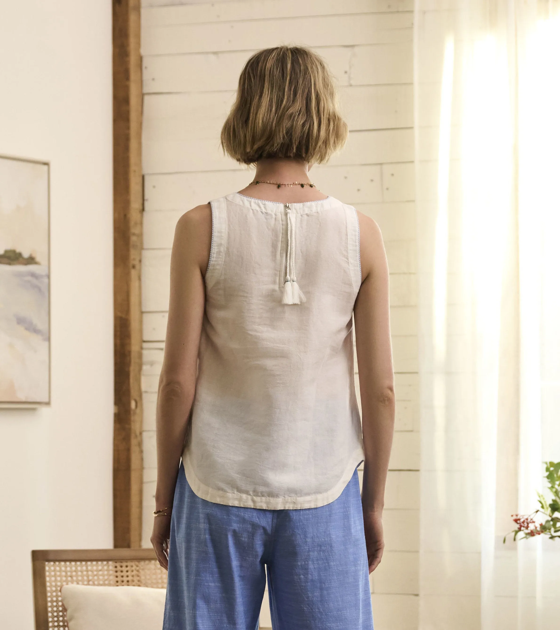 Tessa Tank Top - Embroidered Flowers sold by Hatley product image thumbnail 4