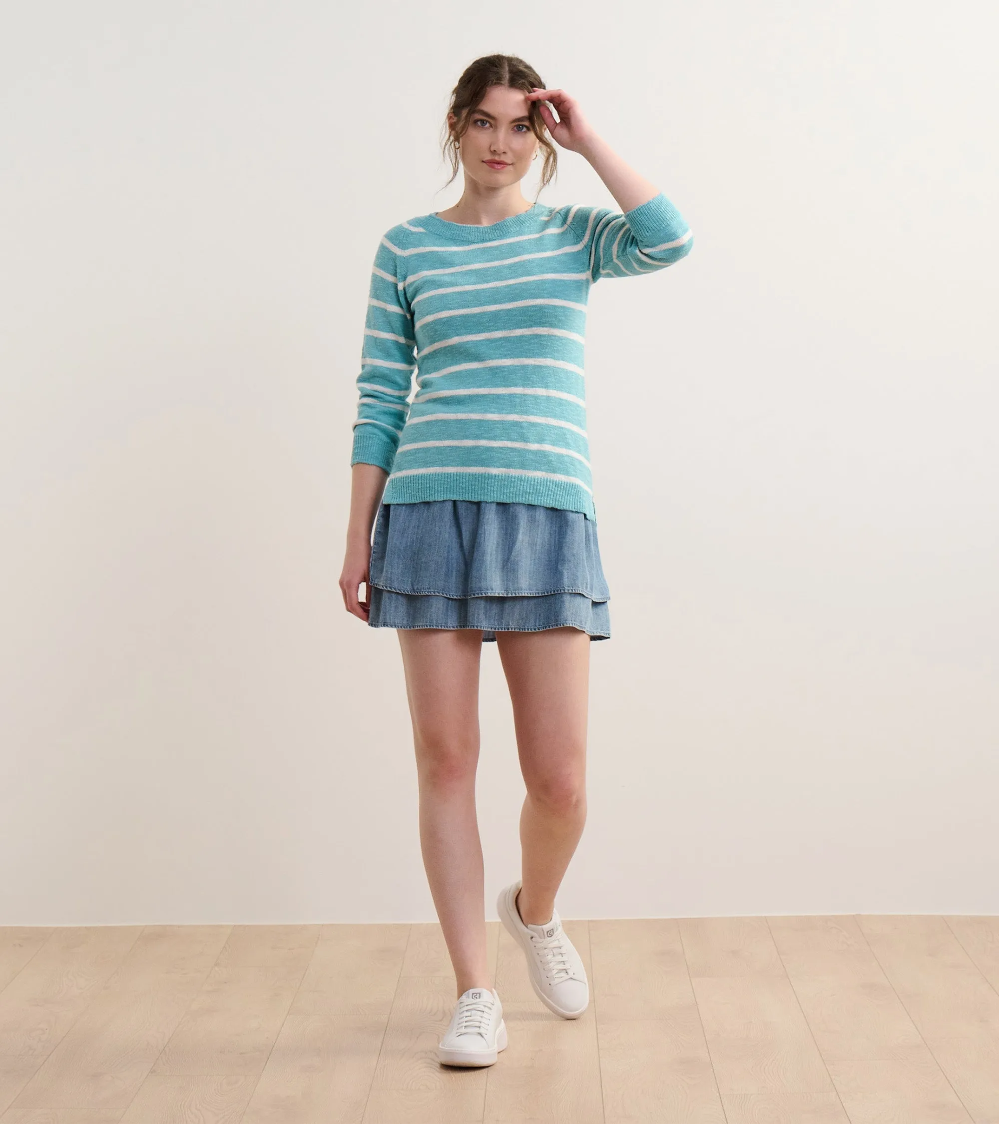 Mariner Sweater - Aruba Blue Stripes sold by Hatley product image thumbnail 2