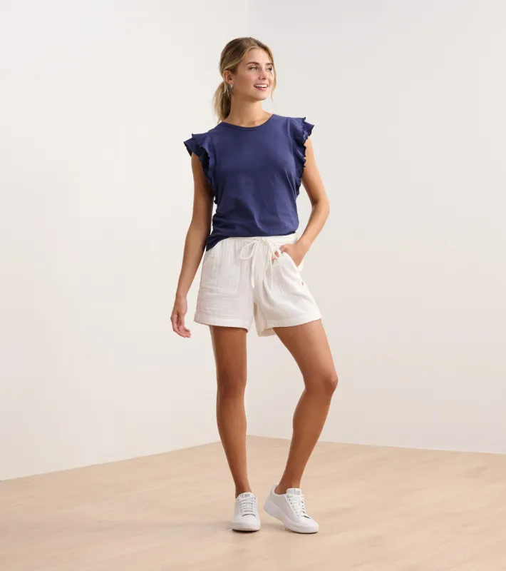 Layered Sleeve Tank - Patriot Blue sold by Hatley