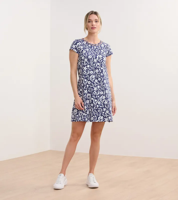 Cici A-Line Dress - Wavy Flowers sold by Hatley