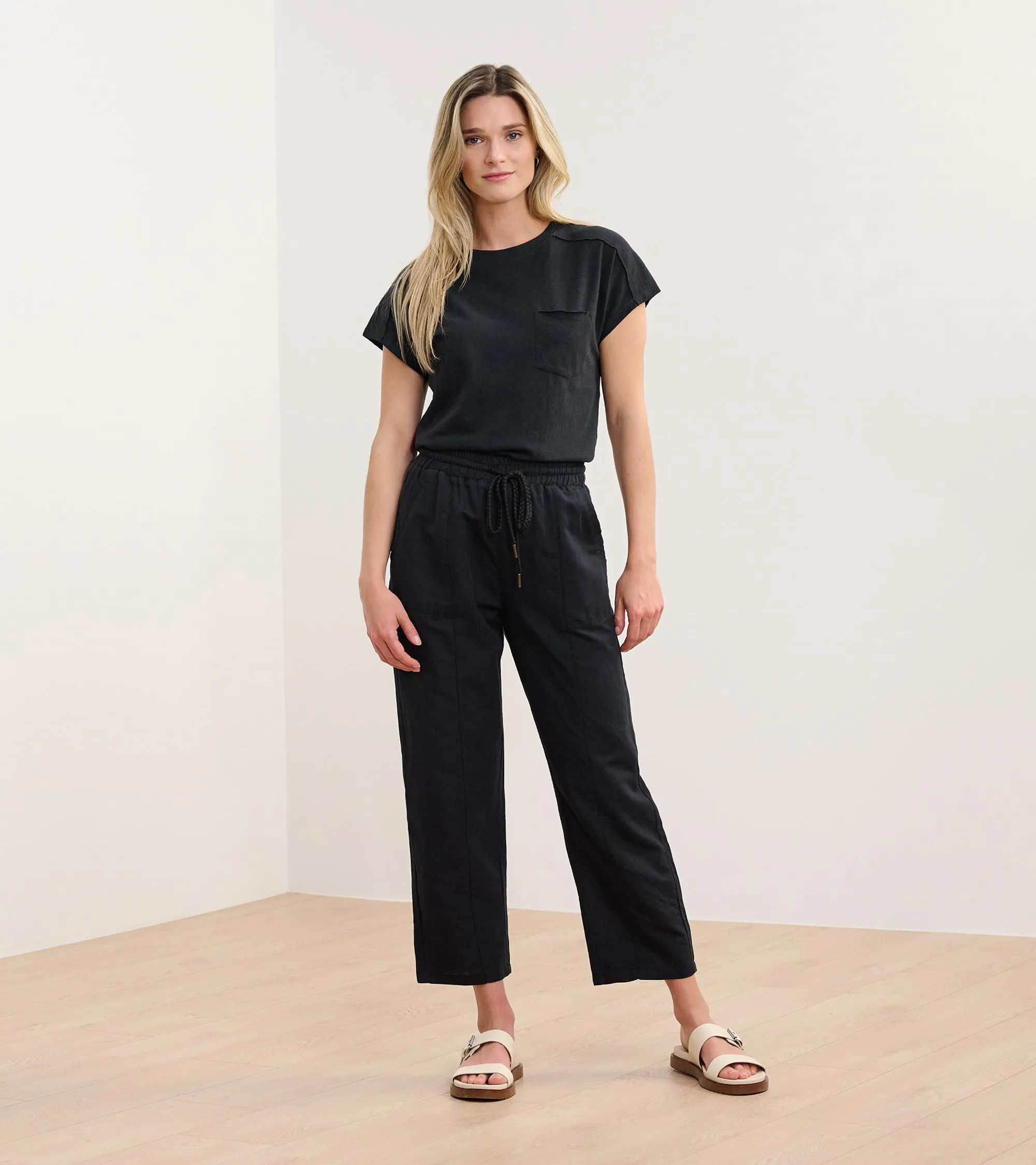 Straight Leg Linen Pants - Black sold by Hatley product image thumbnail 4
