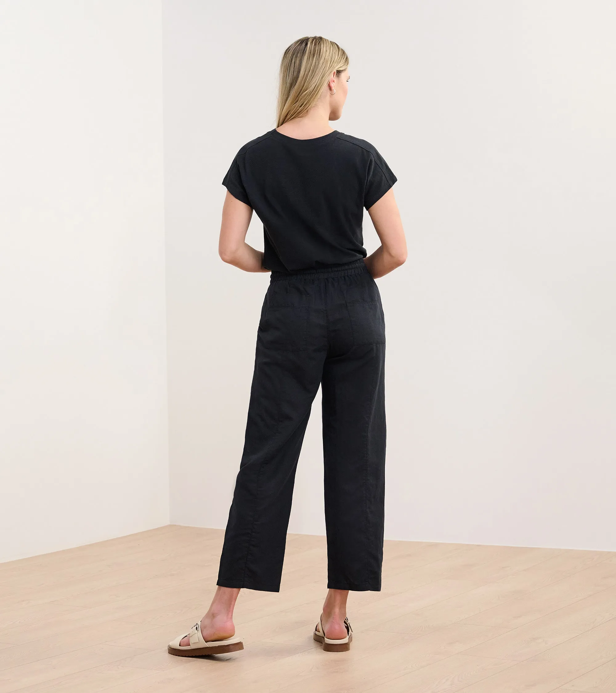 Straight Leg Linen Pants - Black sold by Hatley product image thumbnail 5