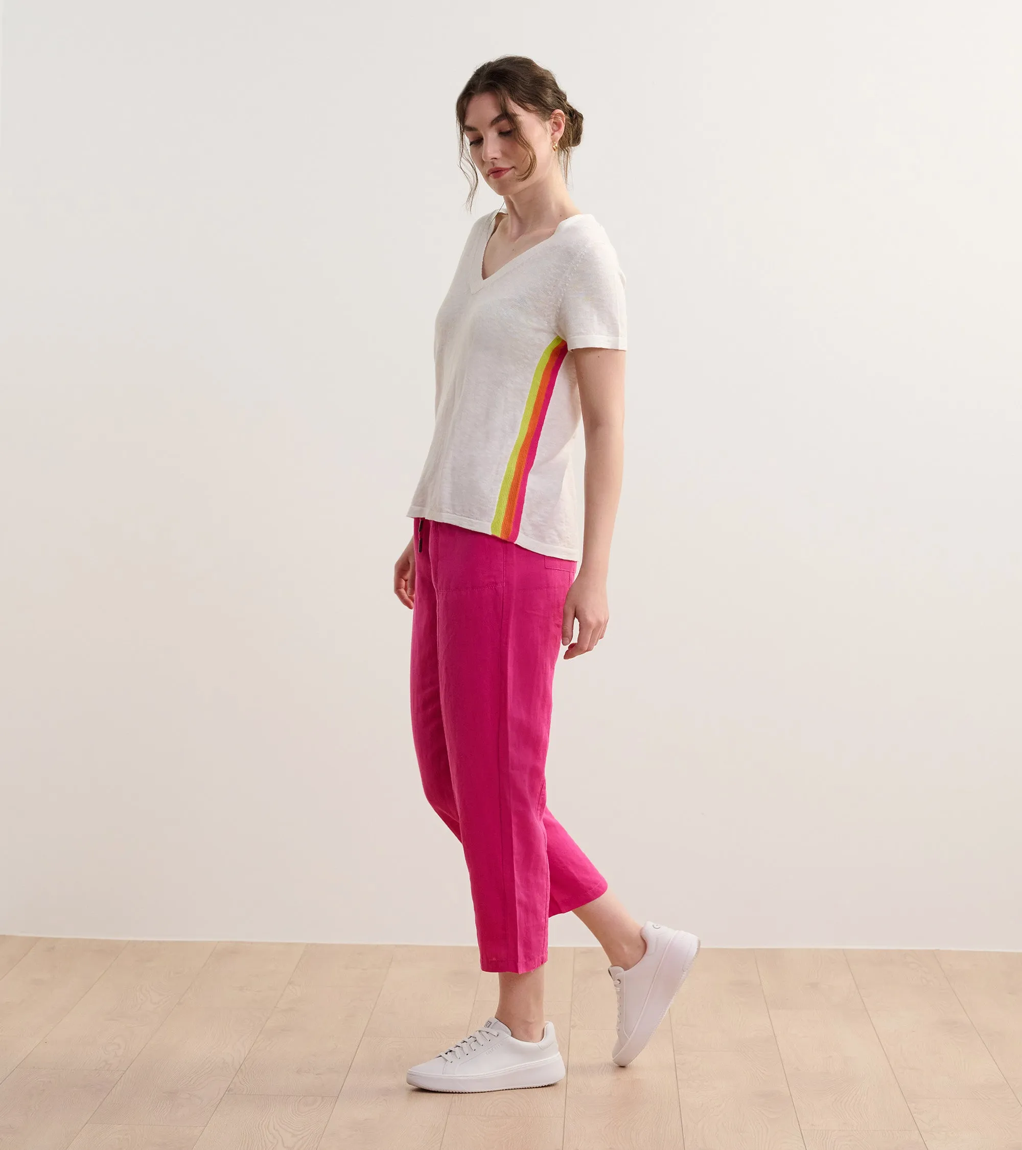 Straight Leg Linen Pants - Fuchsia sold by Hatley product image thumbnail 4