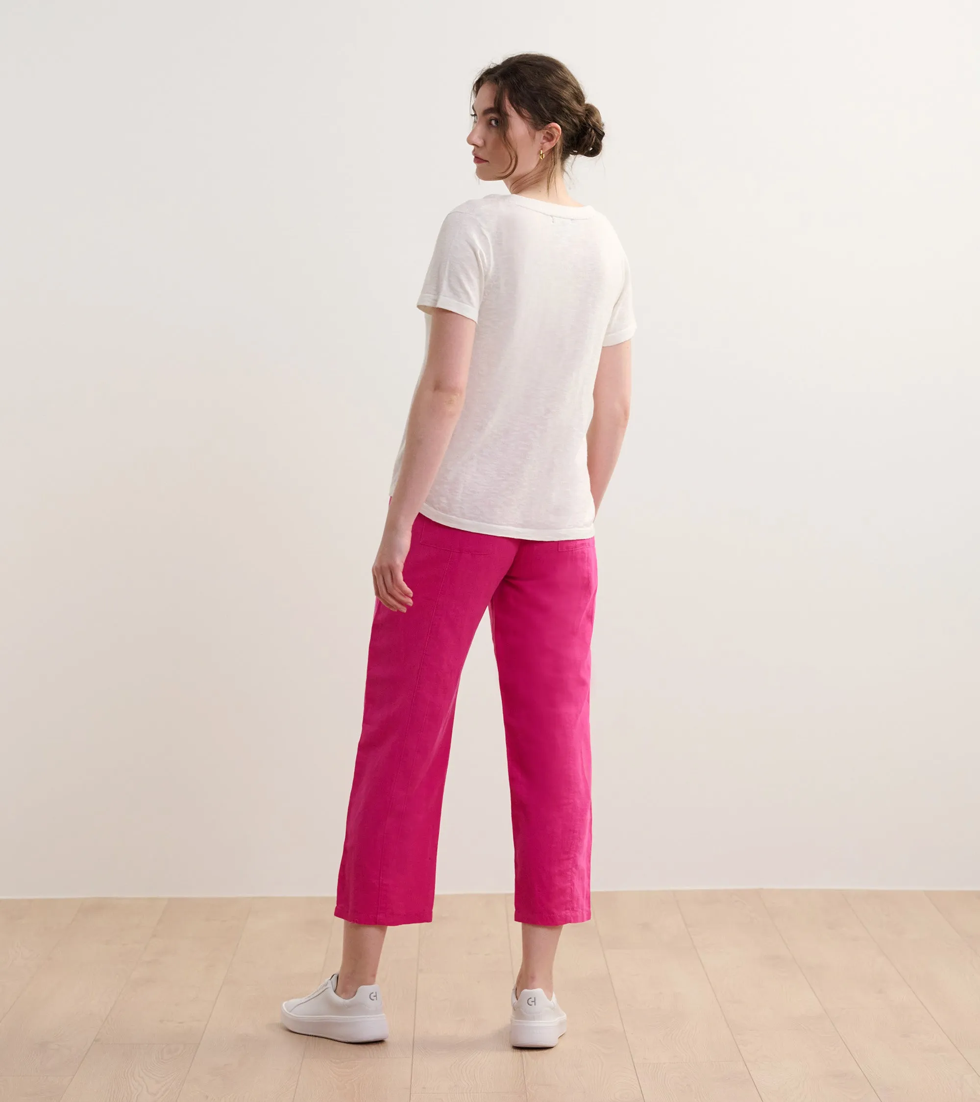 Straight Leg Linen Pants - Fuchsia sold by Hatley product image thumbnail 5