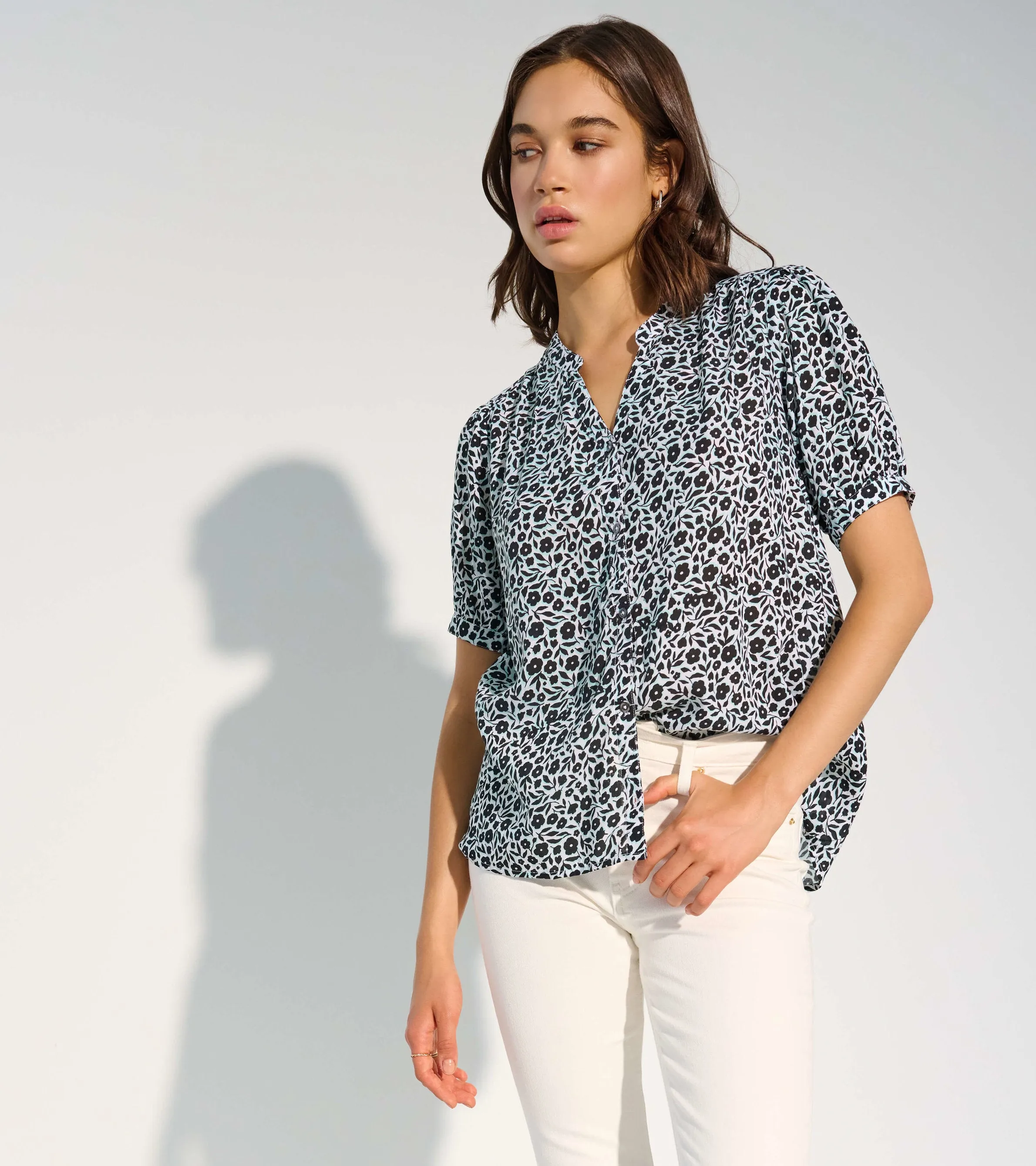 Ivy Blouse - Mini Fresh Flowers sold by Hatley