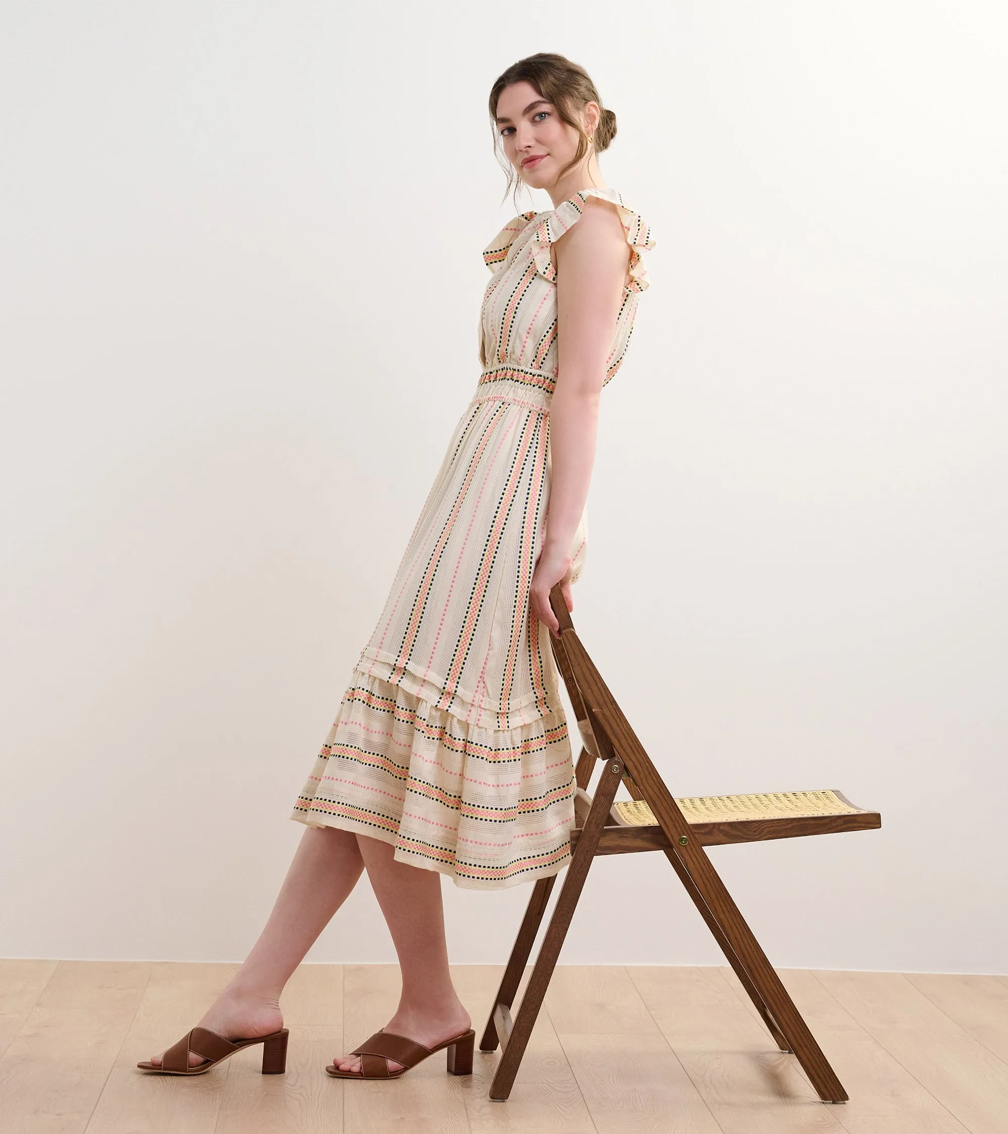 Fiona Midi Dress - Ribbon Weave Stripes sold by Hatley product image thumbnail 3