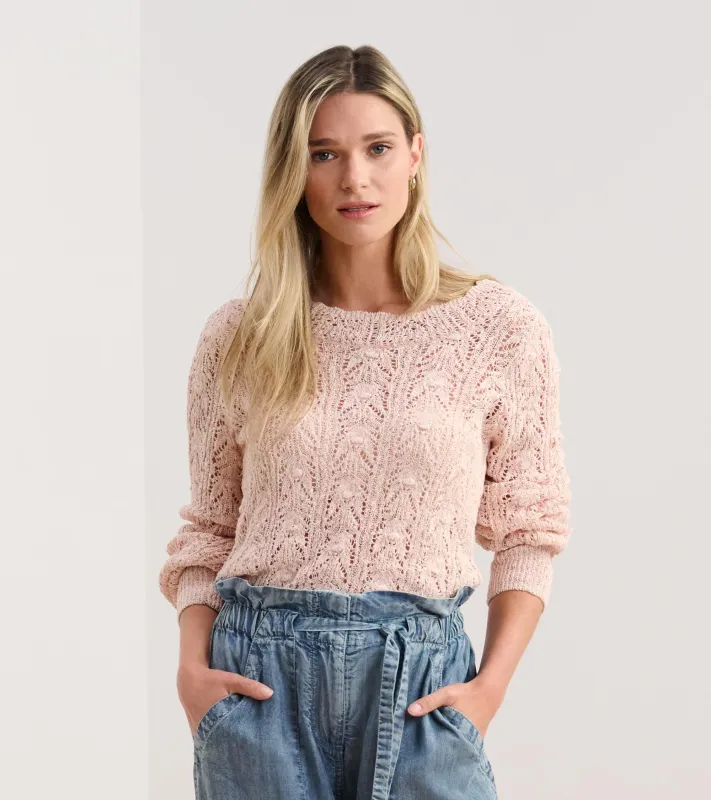 Pointelle Sweater - Floral Blush sold by Hatley