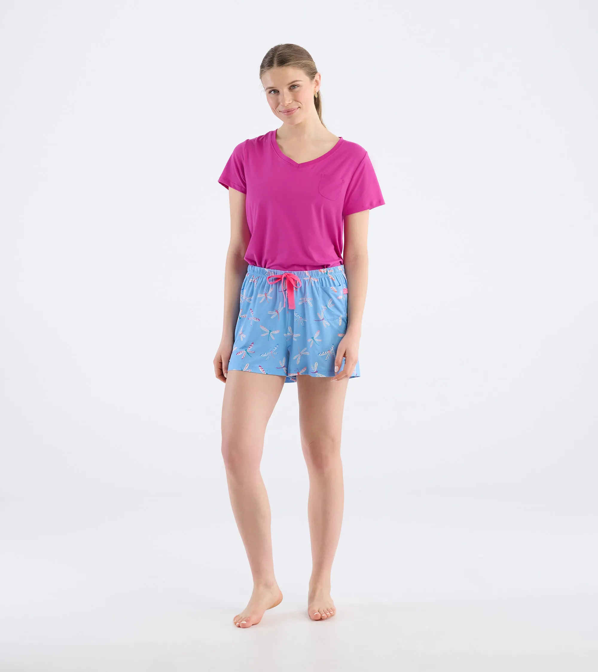 Women's Patterned Dragonflies Pajama Shorts sold by Hatley product image thumbnail 3
