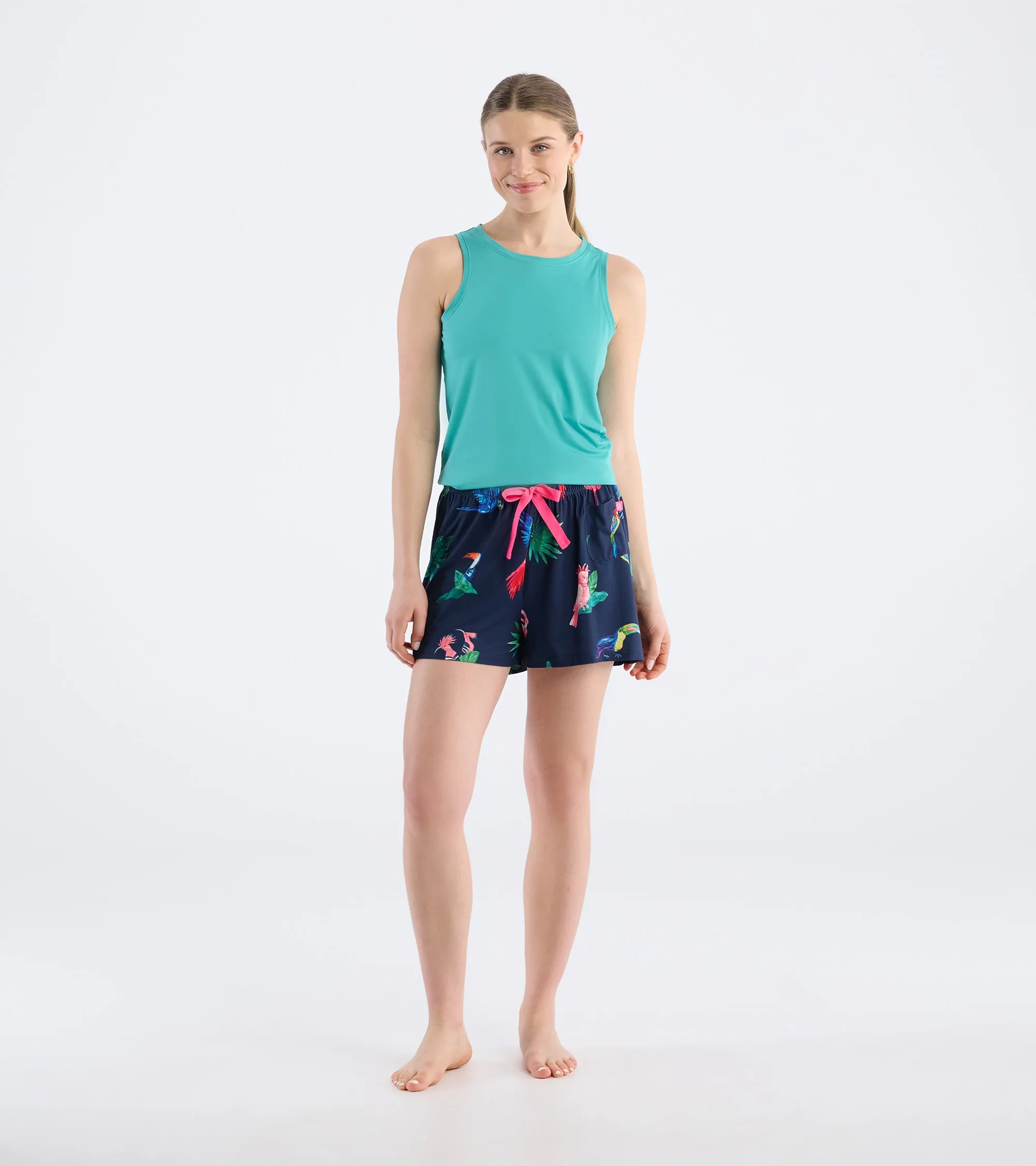 Women's Tropical Birds Pajama Shorts sold by Hatley product image thumbnail 3