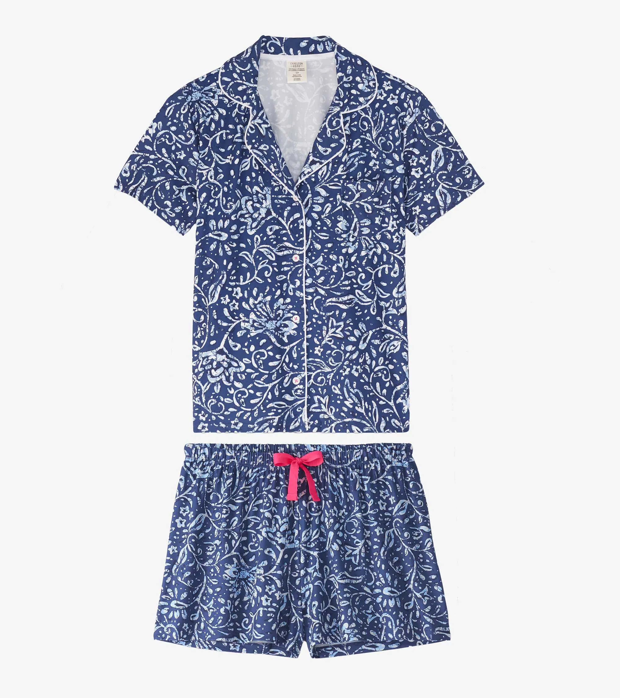 Women's Batik Flowers Short Pajama Set sold by Hatley product image thumbnail 2