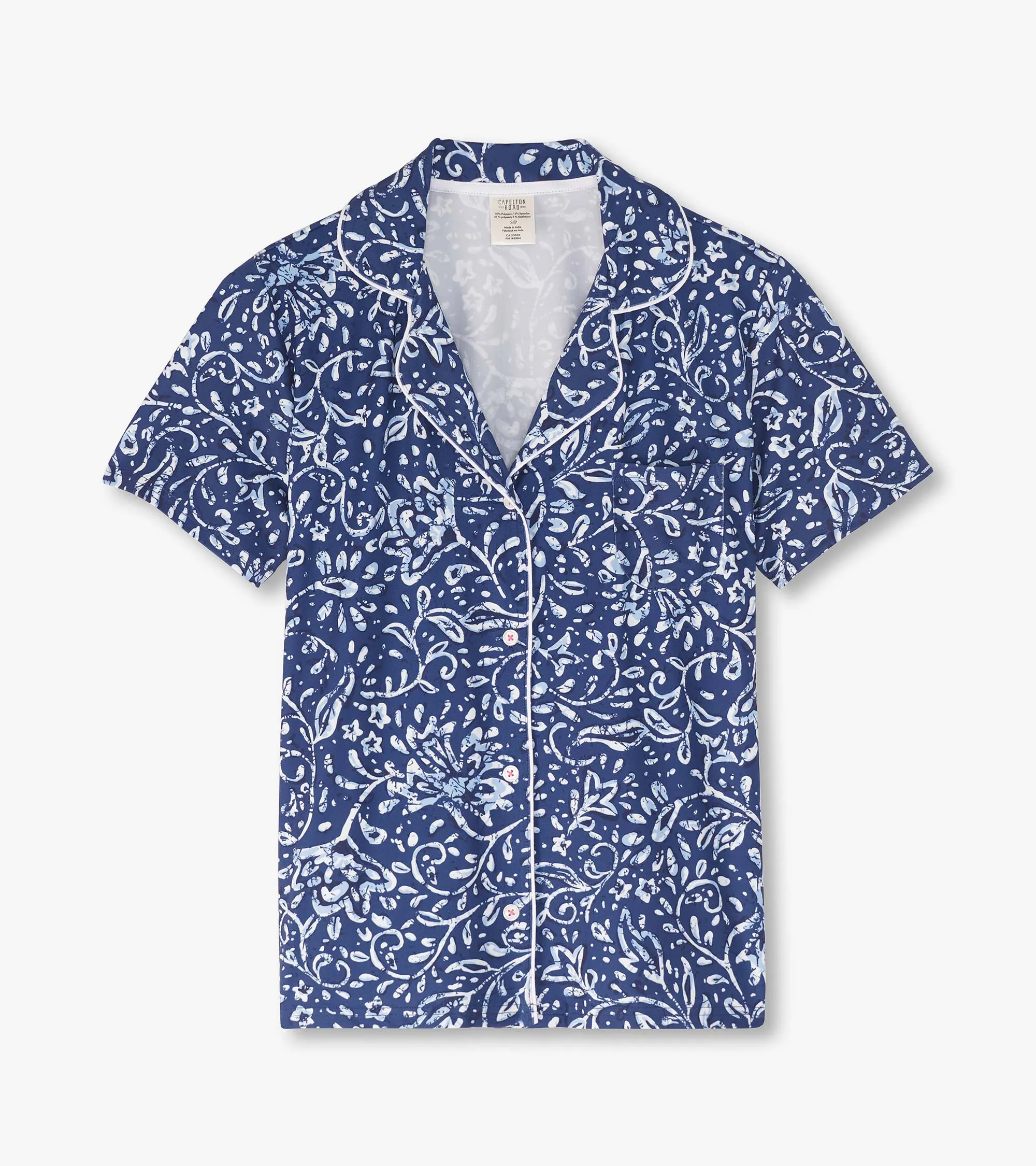 Women's Batik Flowers Short Pajama Set sold by Hatley product image thumbnail 4